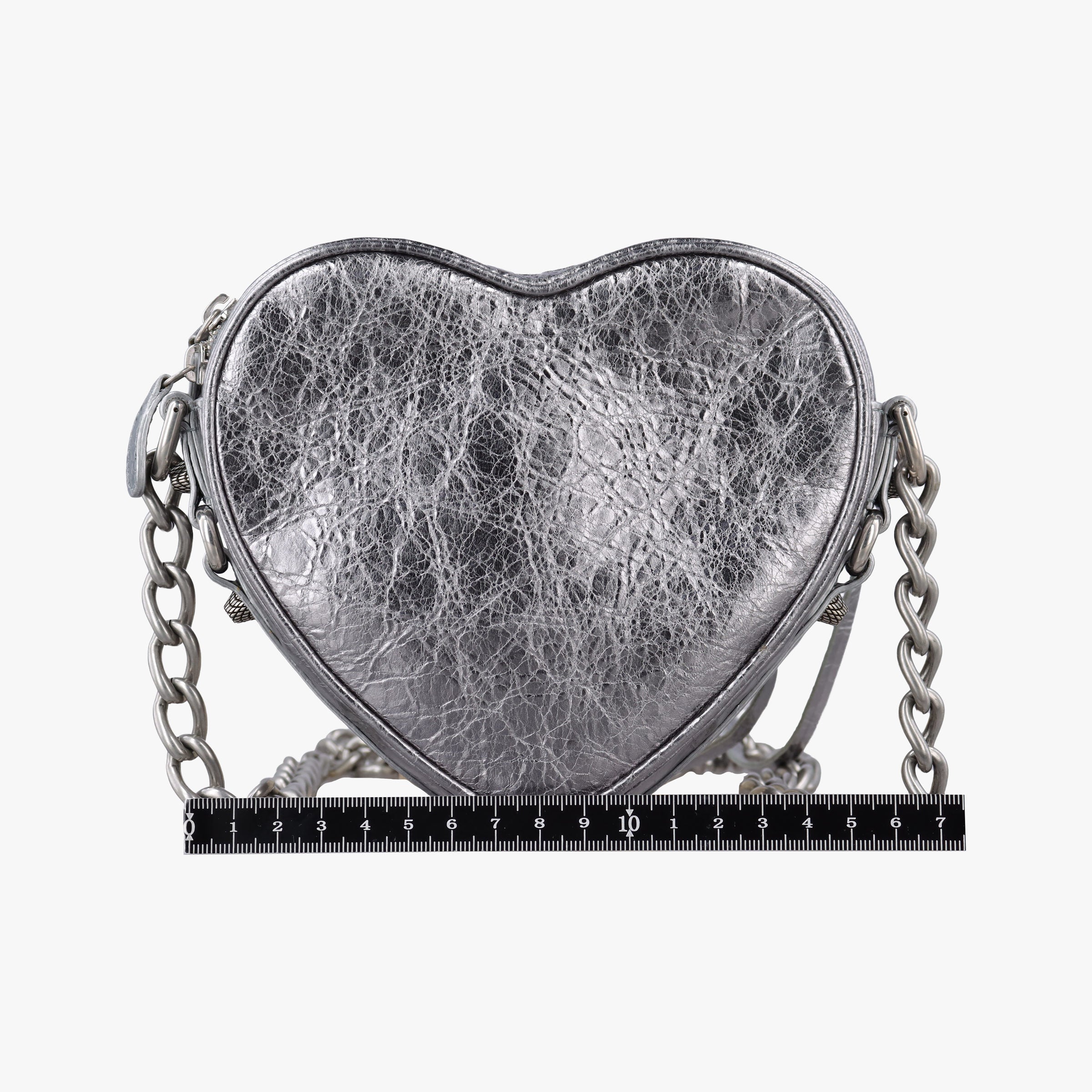 Heart mini Silver Lambskin 722781.8103.P.000959ハート ミニ シルバー ラムスキン 722781.8103.P.000959