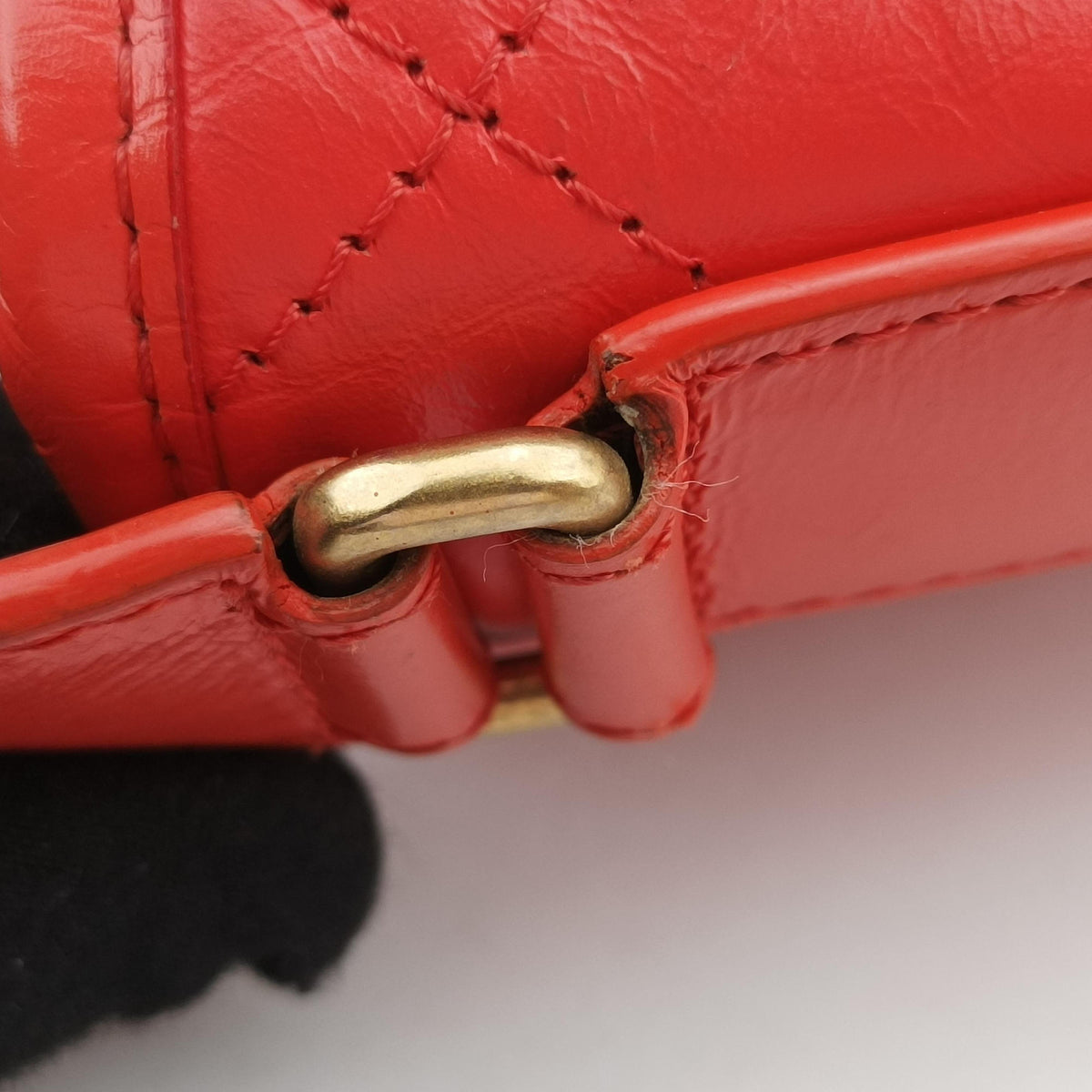 Secondhand Chanel GABRIELLE Orange lambskin A93824 shoulderbag | stylenewstar