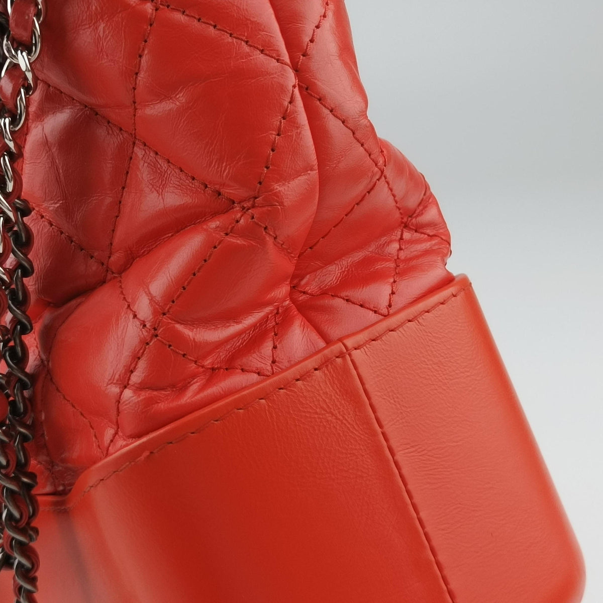 Secondhand Chanel GABRIELLE Orange lambskin A93824 shoulderbag | stylenewstar