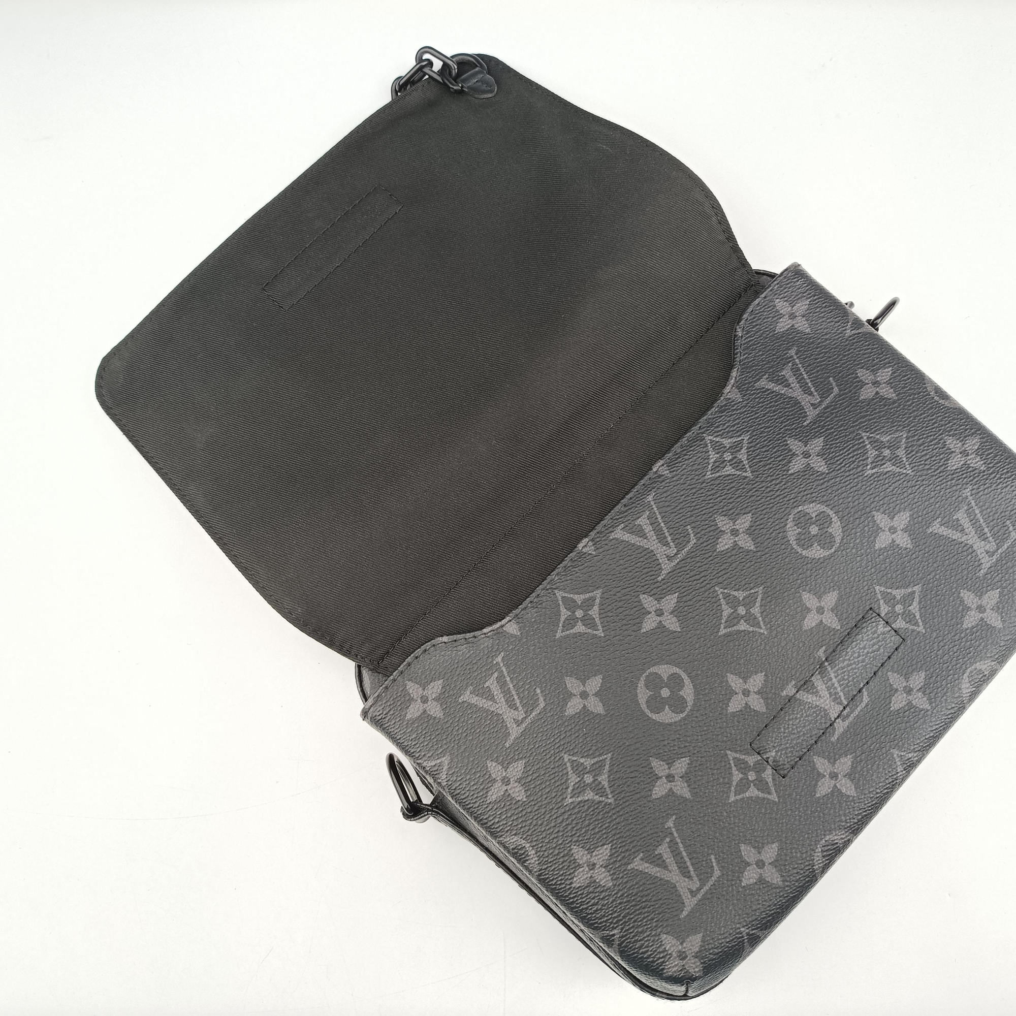 Steamer Messenger BLACK Monogram Eclipse M45585 IC Chipスティーマー メッセンジャー ブラック モノグラム エクリプス M45585 ICチップ