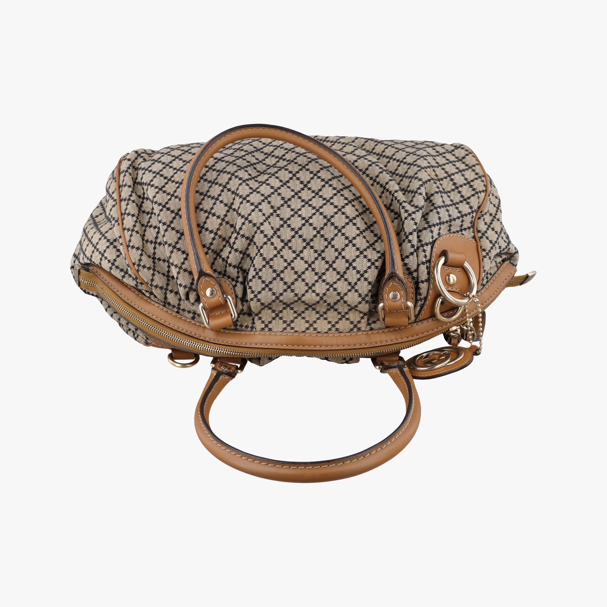 Sukey GUCCISSIMA Brown x Beige canvas×leather 223974 C8210924スーキー ディアマンテ ブラウン x ベージュ キャンバス×レザー 223974 C8210924