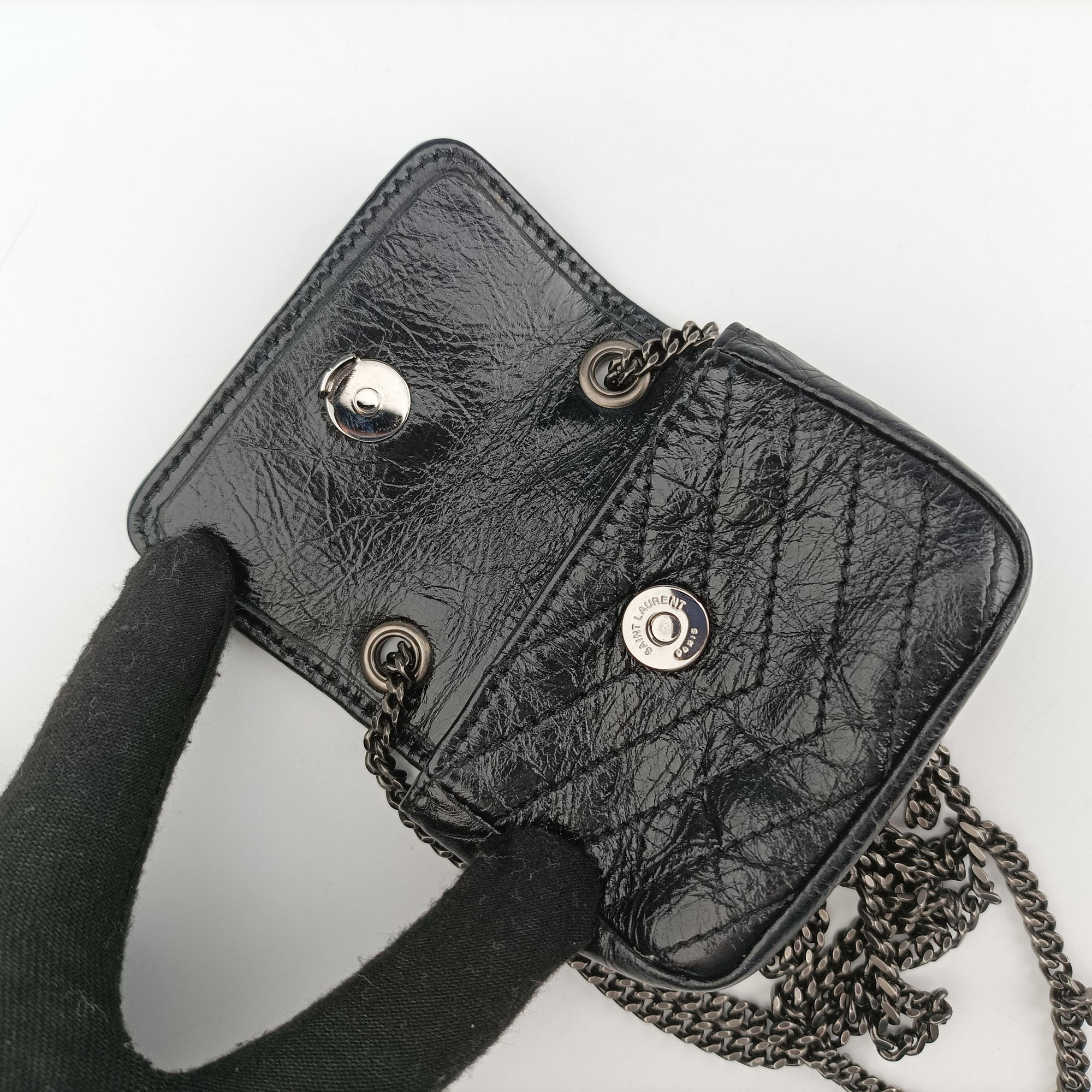 Niki Black lambskin 710844 GSL710844.1022ニキ ブラック ラムスキン 710844 GSL710844.1022