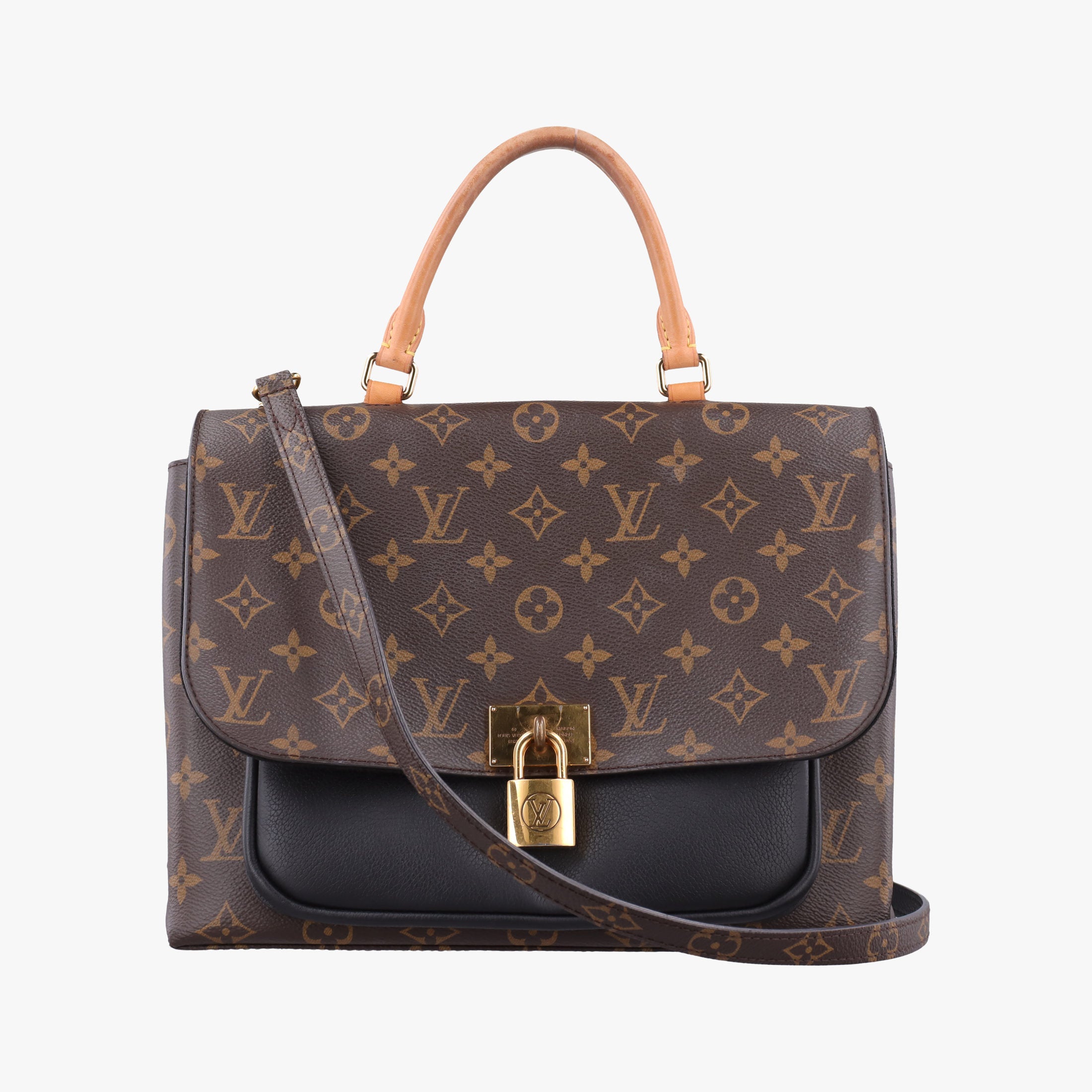 MARIGNAN brown×black Monogram Canvas×calf leather M44259 FL0168 IC Chipマリニャン モノグラム/ブラウン×ブラック モノグラムキャンバス×カーフレザー M44259 FL0168 ICチップ