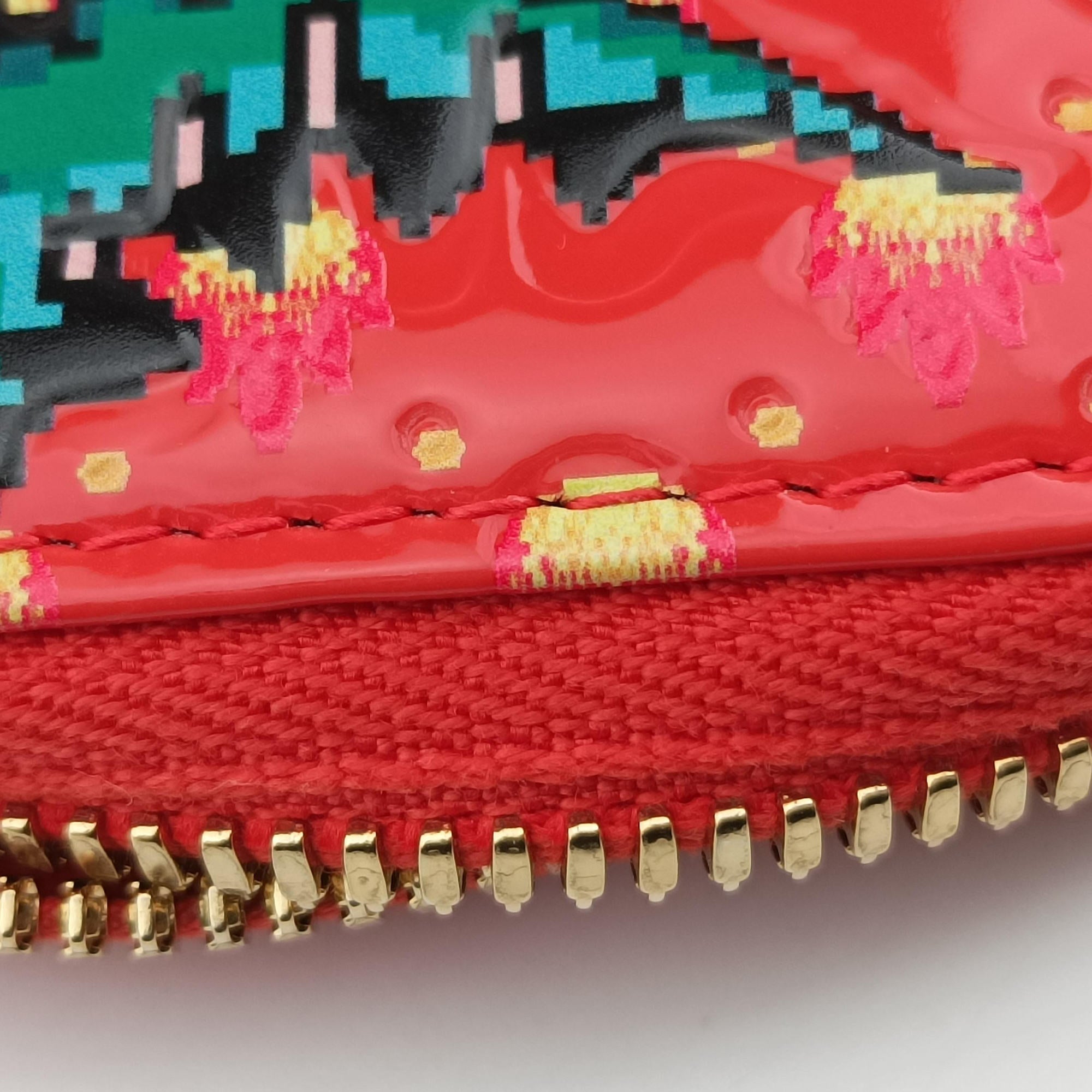 Lady Dior Orange Red Patent Leather 43-MA-0241レディ ディオール オレンジレッド パテント 43-MA-0241