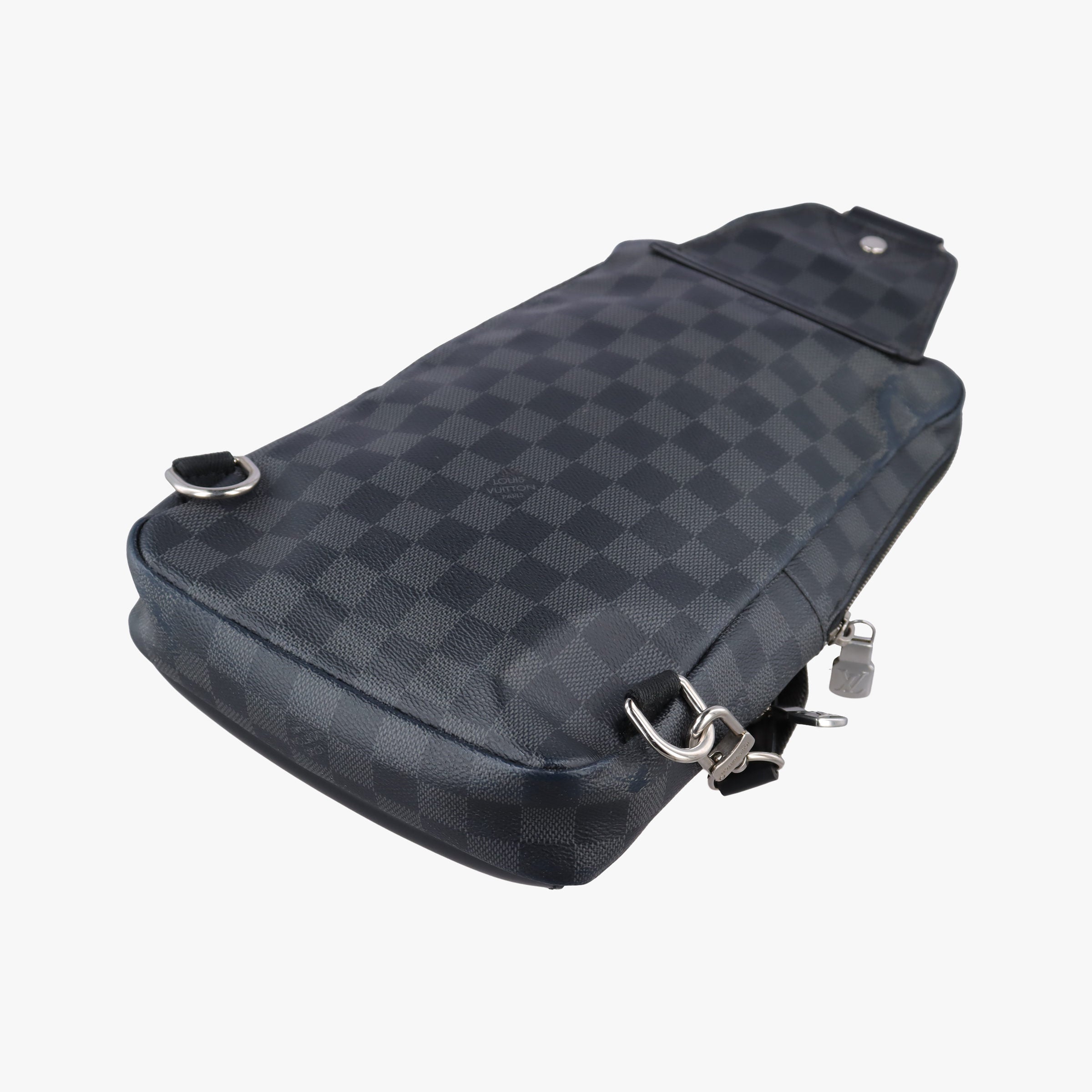 Pre-owned Louis Vuitton Avenue Slingbag Graphite Damier Graphite N41719 bum bag/waist bag | stylenewstar