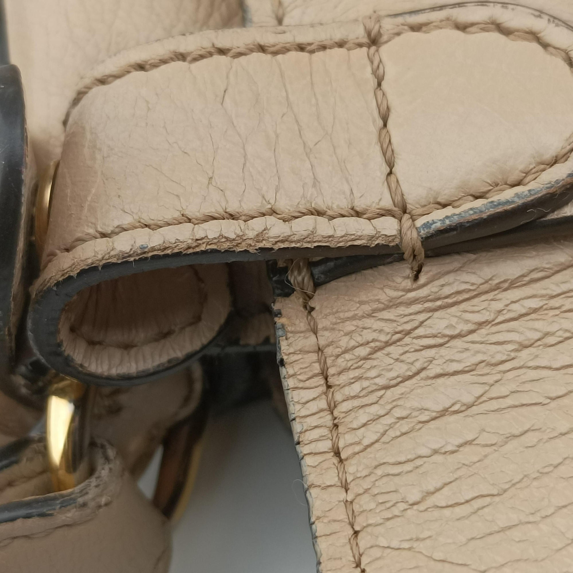 Pre-owned Fendi Flip Beige×Brown Leather×Suede 8BT302 shoulderbag | stylenewstar