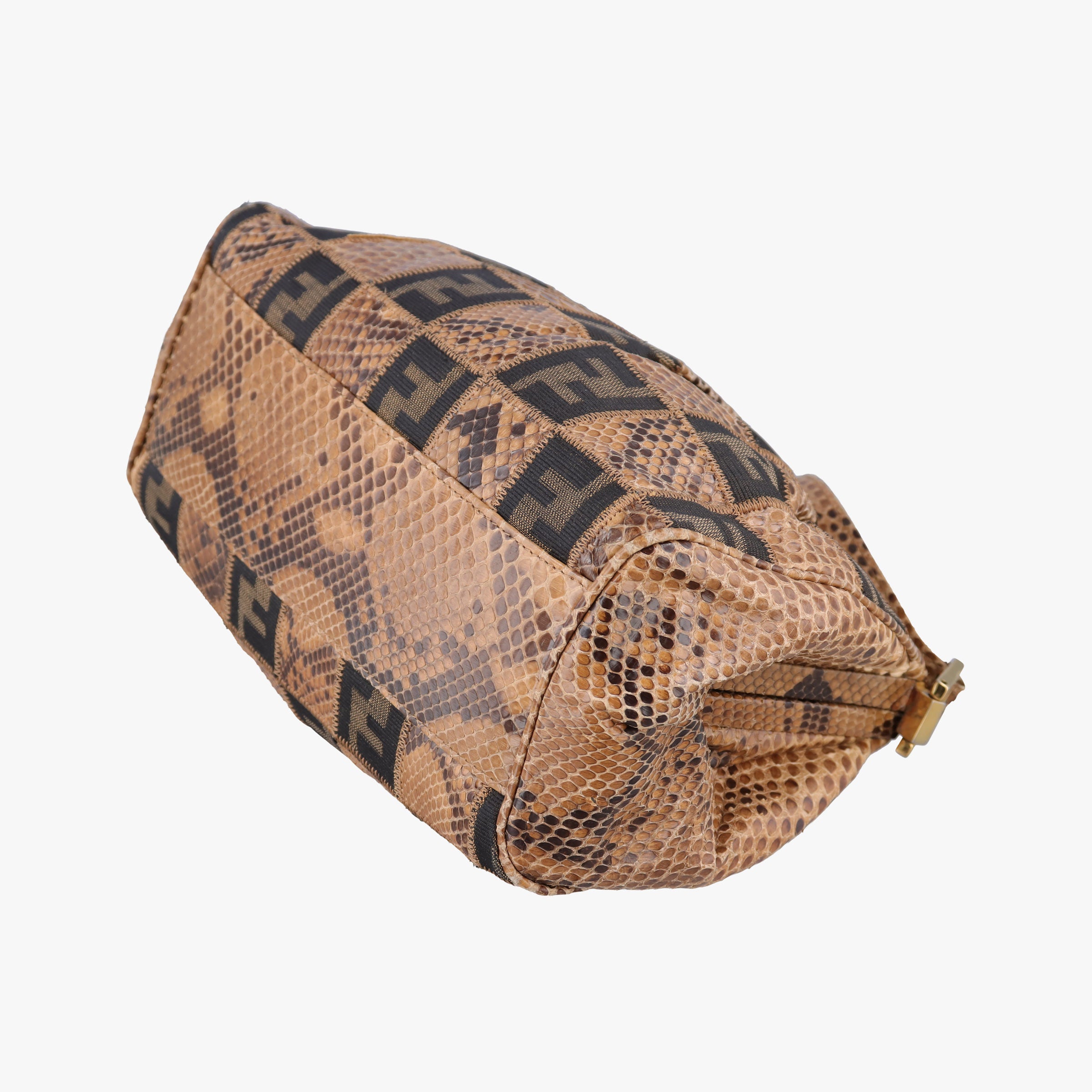 Patchwork Frame Tobacco × Brown Canvas × Python 15240 4 15240/0 9パッチワーク フレーム タバコ × ブラウン キャンバス × パイソン 15240 4 15240/0 9