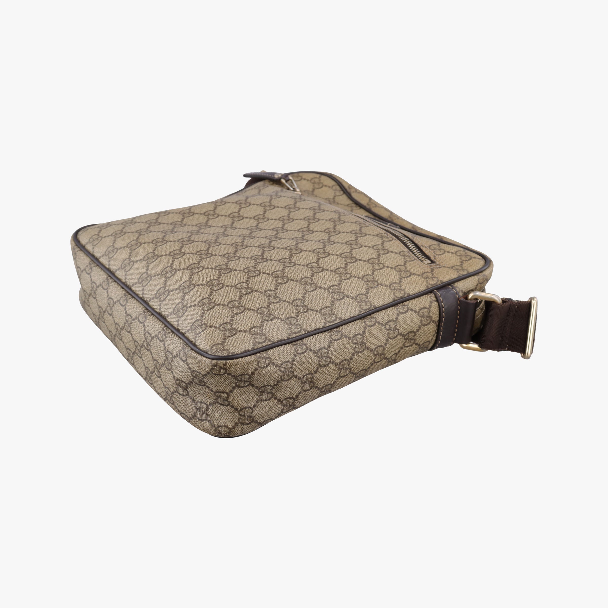 GG Imprime Messenger khaki PVC coated canvas×Leather 201448 F6897531GGインプリメ メッセンジャー カーキ PVCコーティングキャンバス×レザー 201448 F6897531