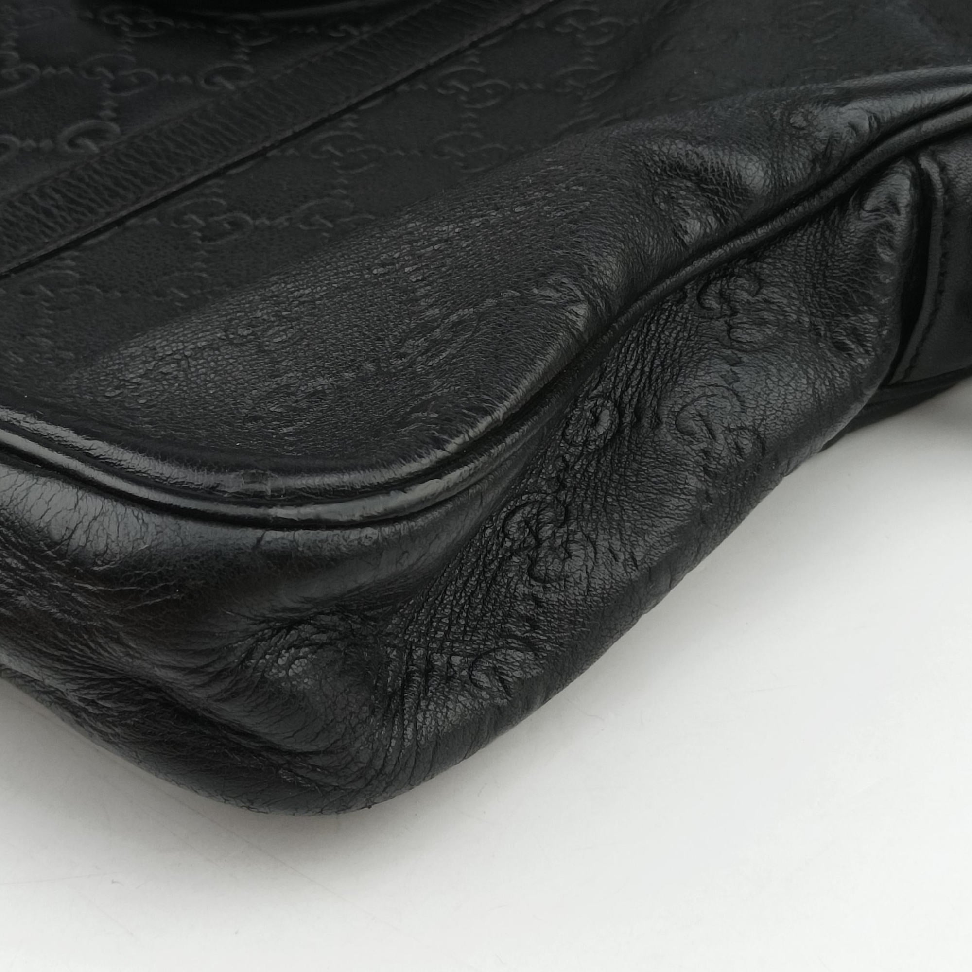 Guccissima briefcase Black Leather 208463 H012916299グッチシマ ブリーフケース ブラック レザー 208463 H012916299