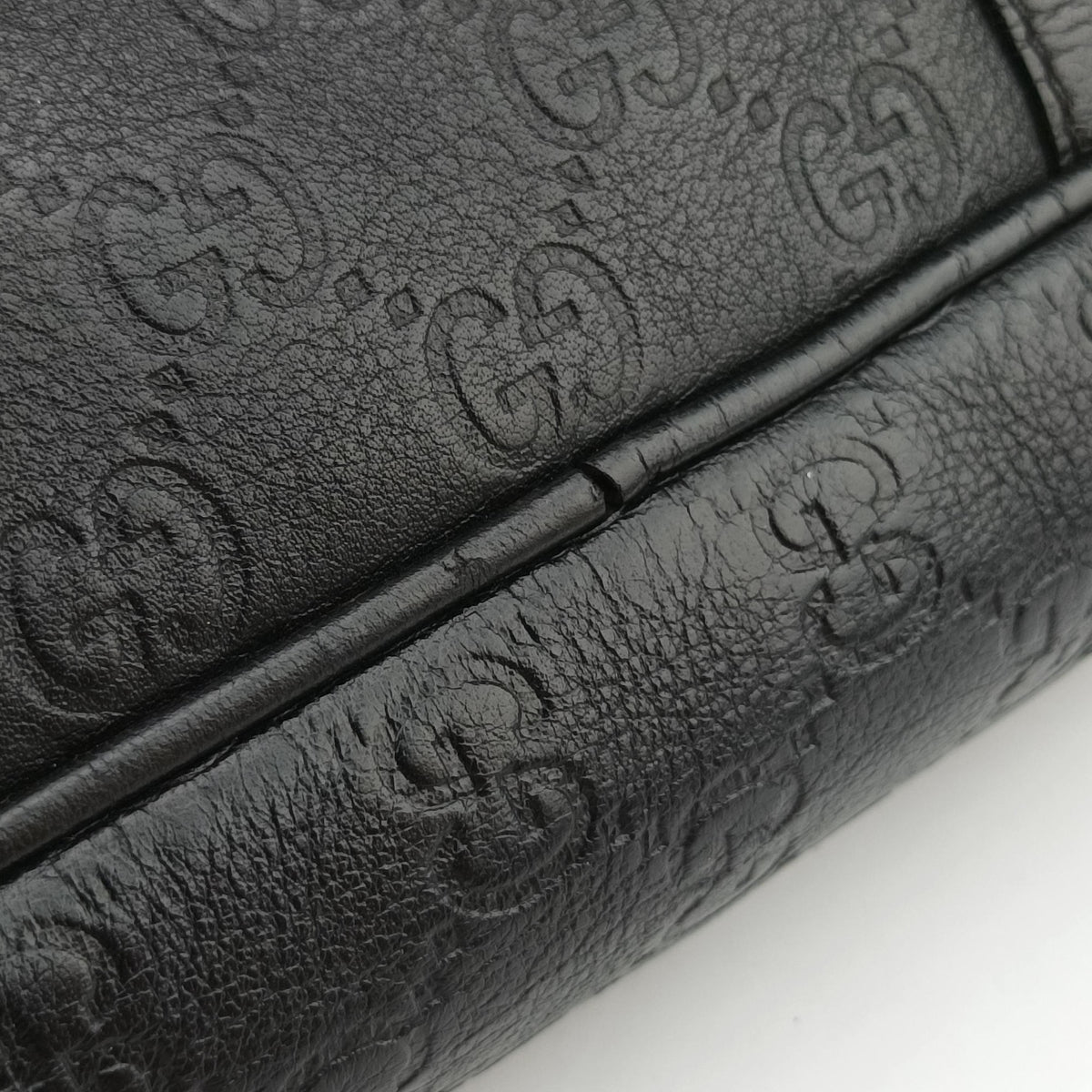 Guccissima briefcase Black Leather 208463 H012916299グッチシマ ブリーフケース ブラック レザー 208463 H012916299