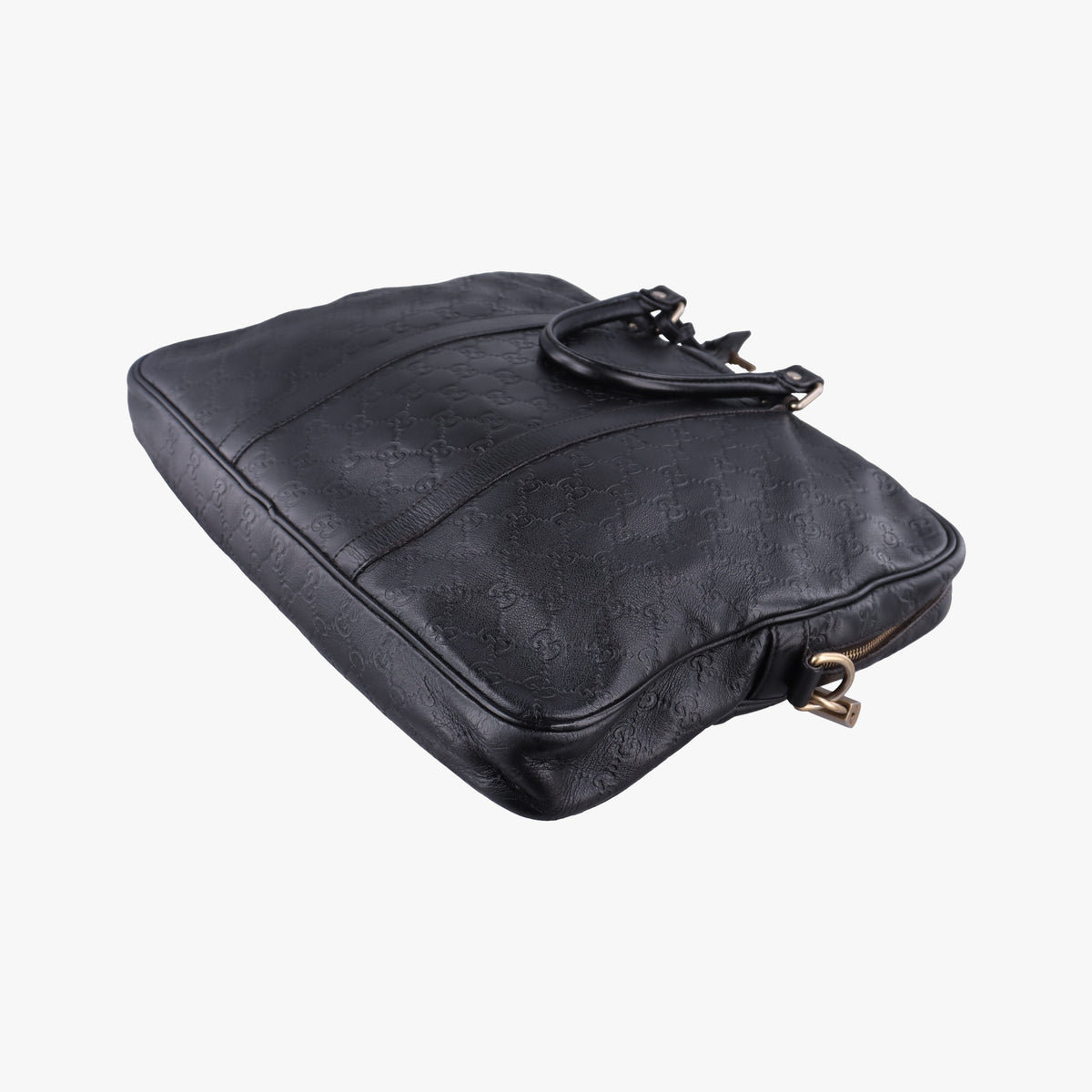 Guccissima briefcase Black Leather 208463 H012916299グッチシマ ブリーフケース ブラック レザー 208463 H012916299