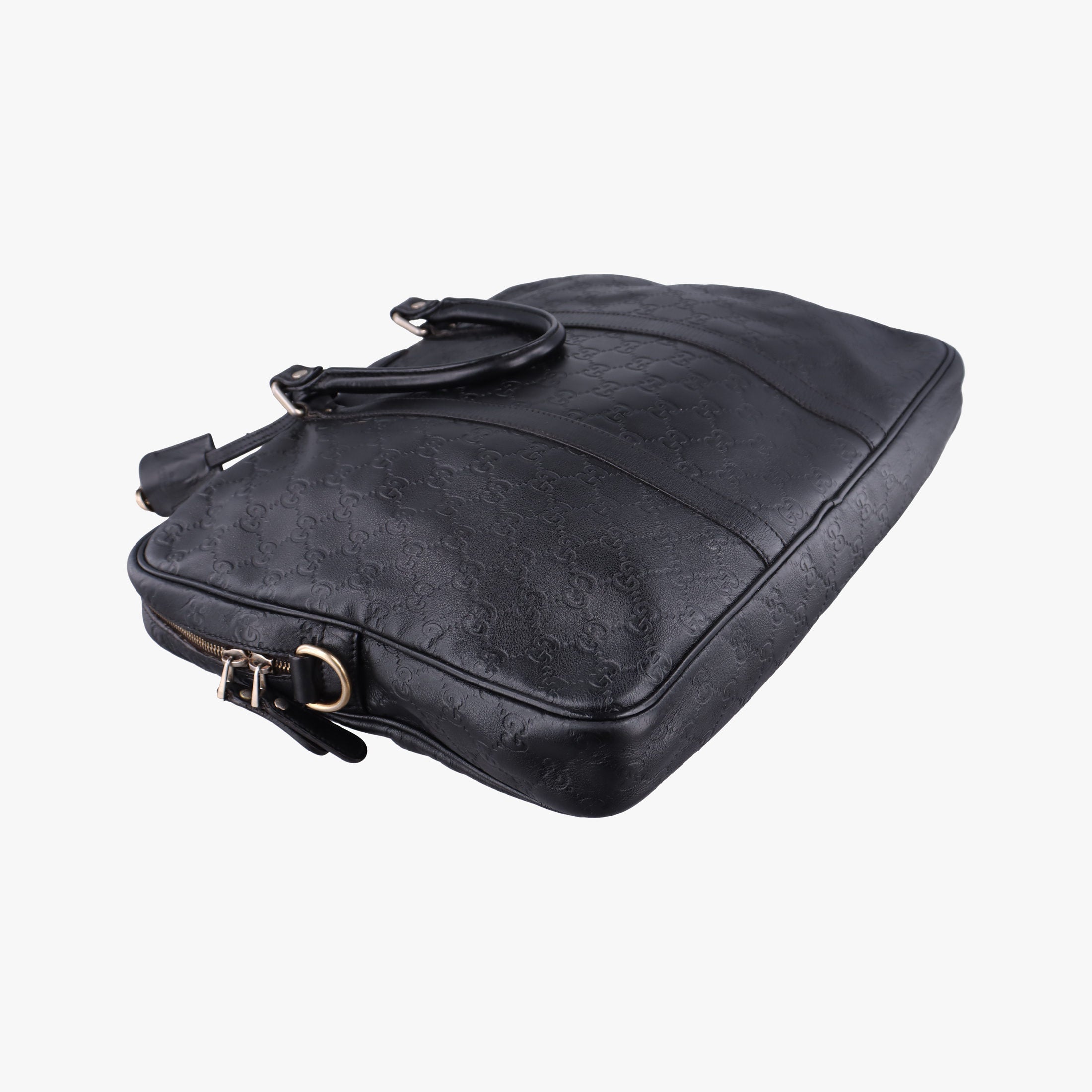 Guccissima briefcase Black Leather 208463 H012916299グッチシマ ブリーフケース ブラック レザー 208463 H012916299
