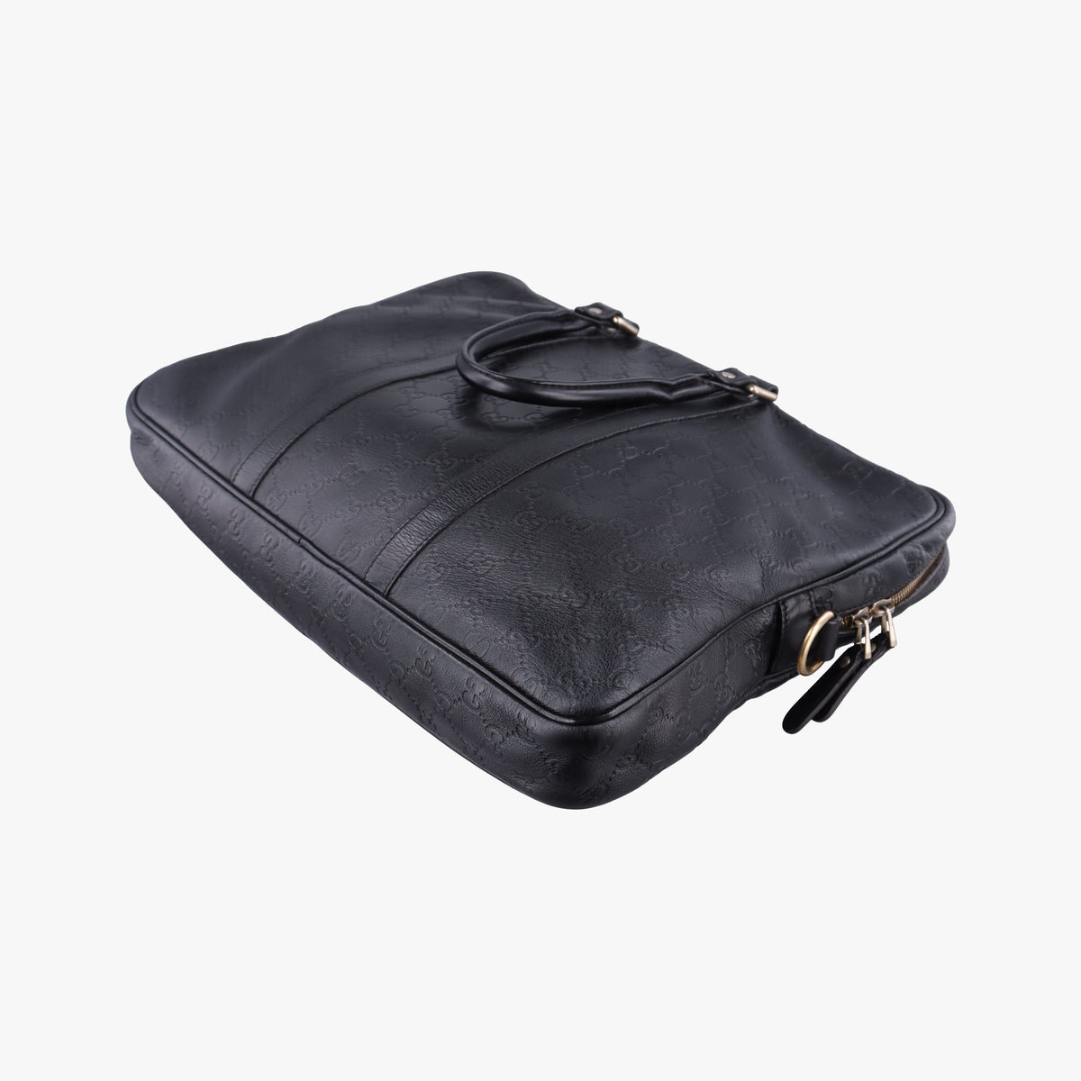 Guccissima briefcase Black Leather 208463 H012916299グッチシマ ブリーフケース ブラック レザー 208463 H012916299