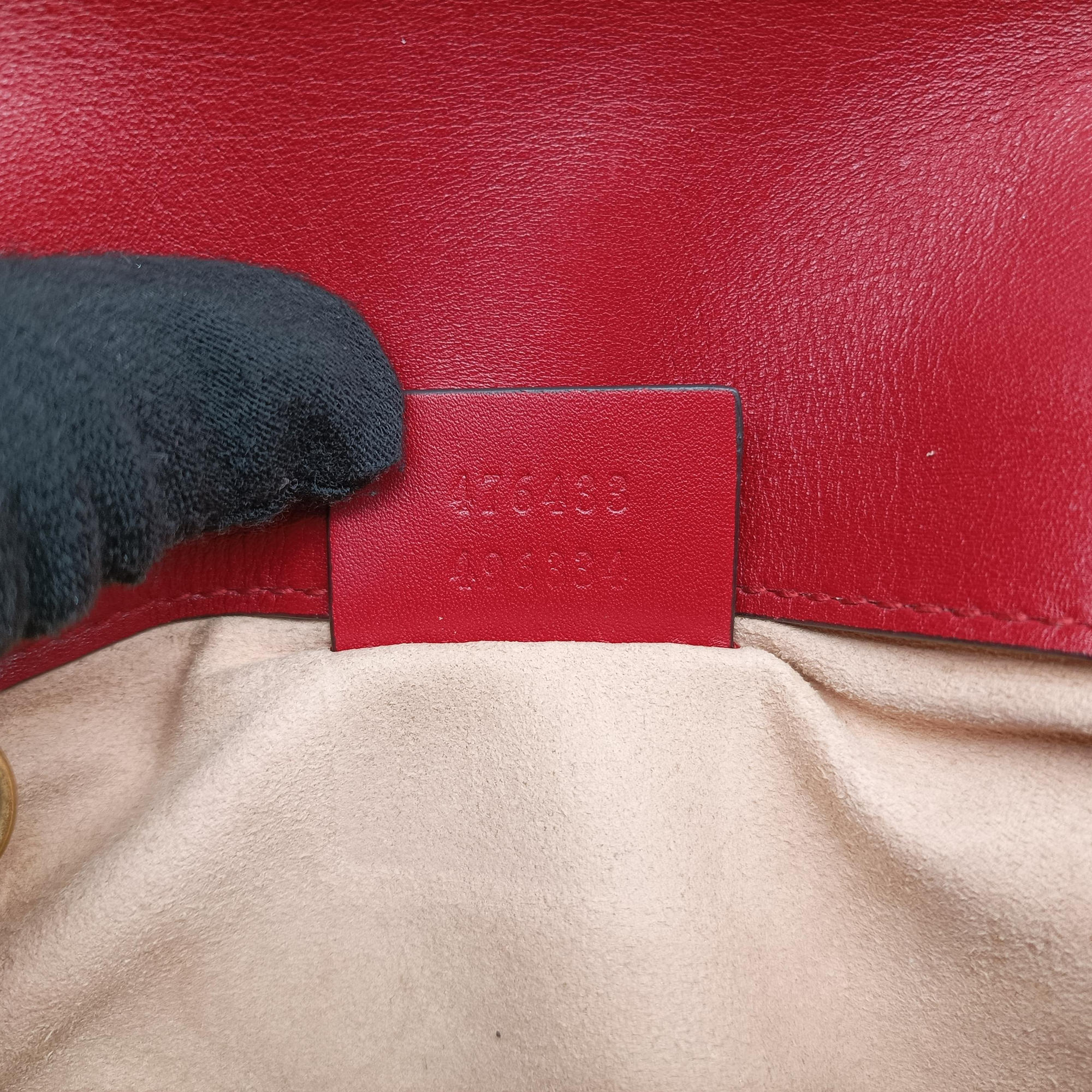 GG Marmont Red Leather 476433 GGマーモント レッド レザー 476433