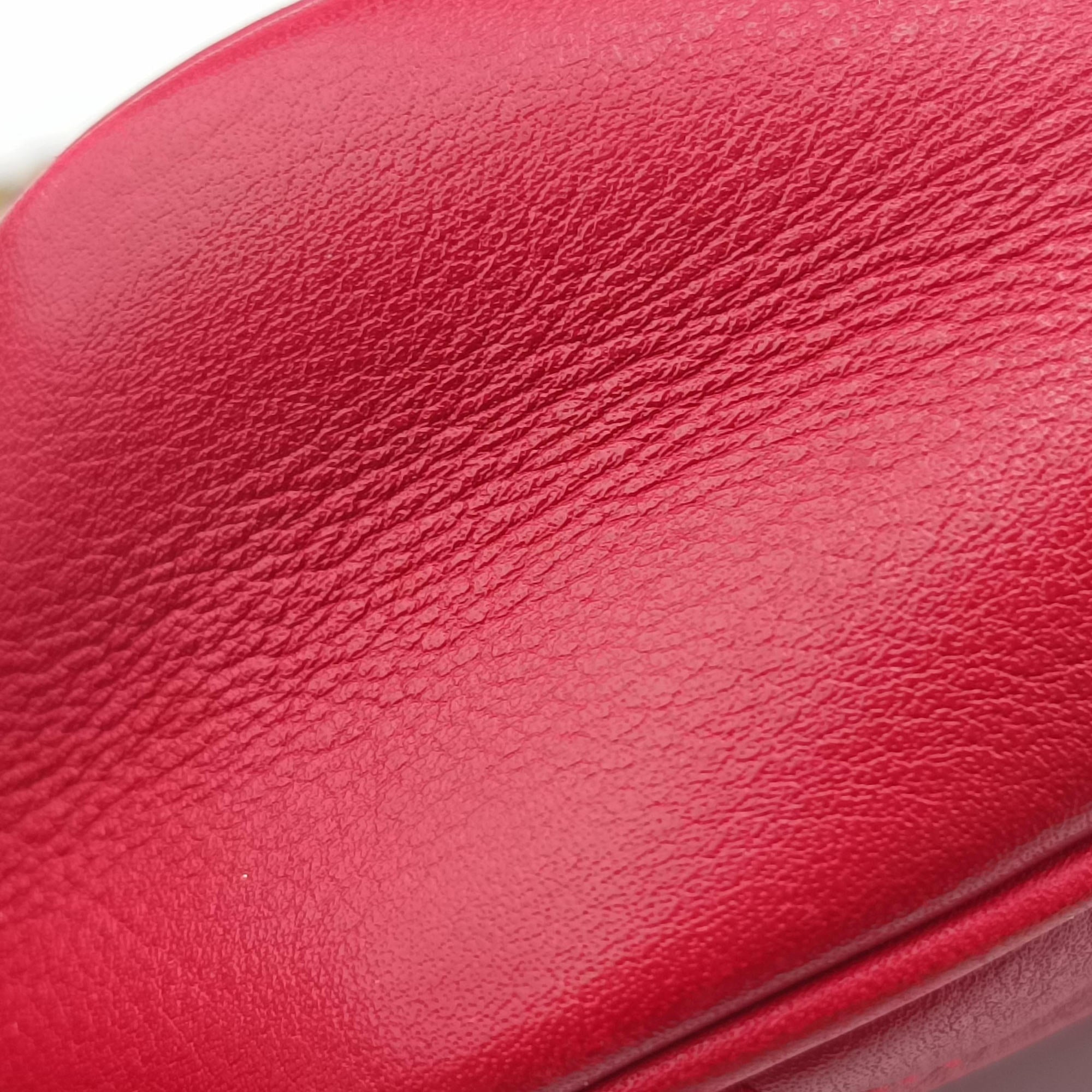 GG Marmont Red Leather 476433 GGマーモント レッド レザー 476433