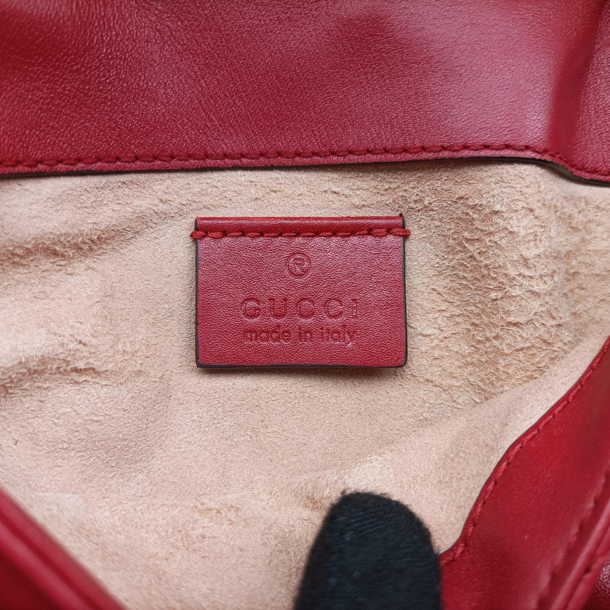 GG Marmont Red Leather 476433 GGマーモント レッド レザー 476433