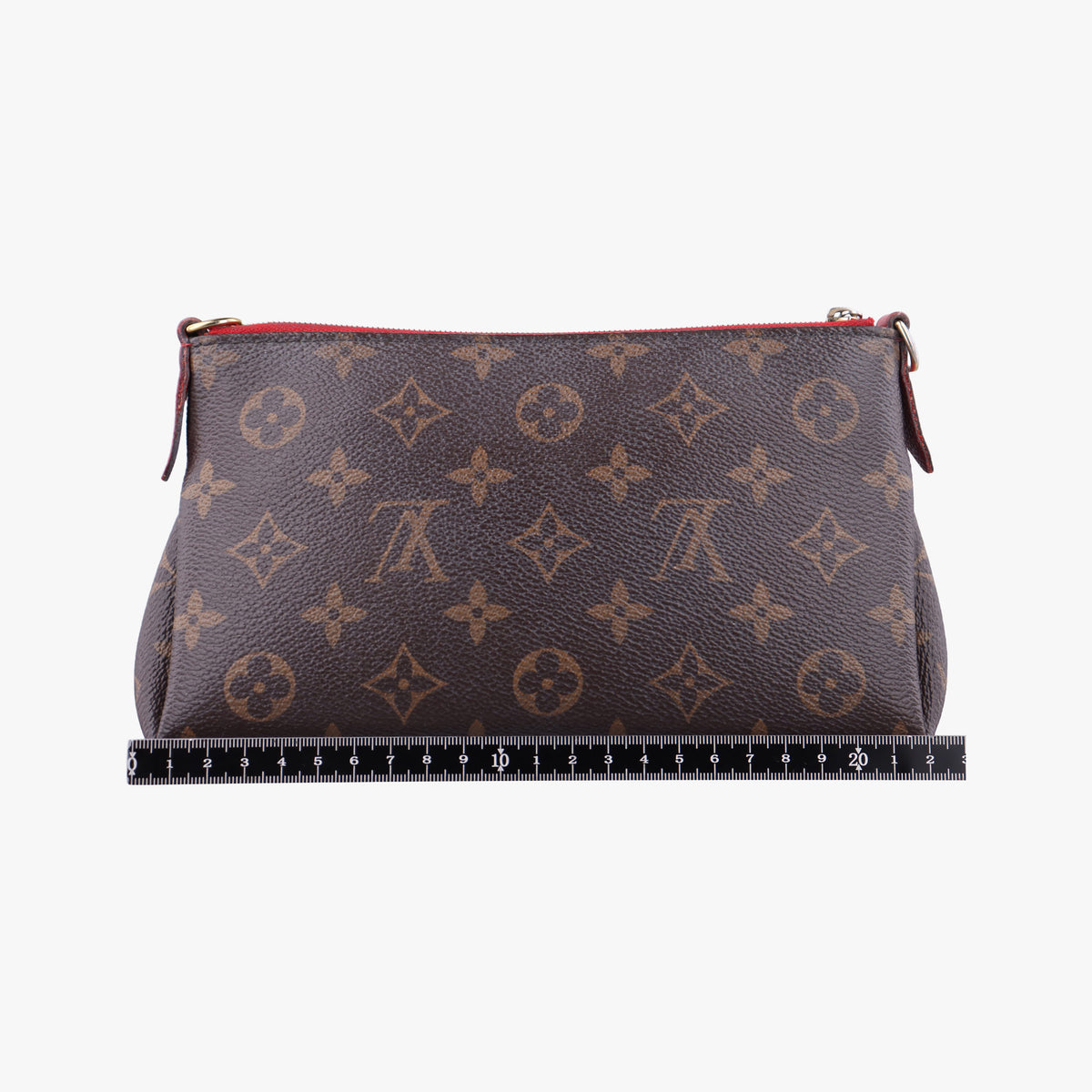 PALLAS Clutch brown×CERISE Monogram Canvas×calf leather M41638 Lot number unknownパラス クラッチ モノグラム/ブラウン×スリーズ モノグラムキャンバス×カーフレザー M41638 製番不明