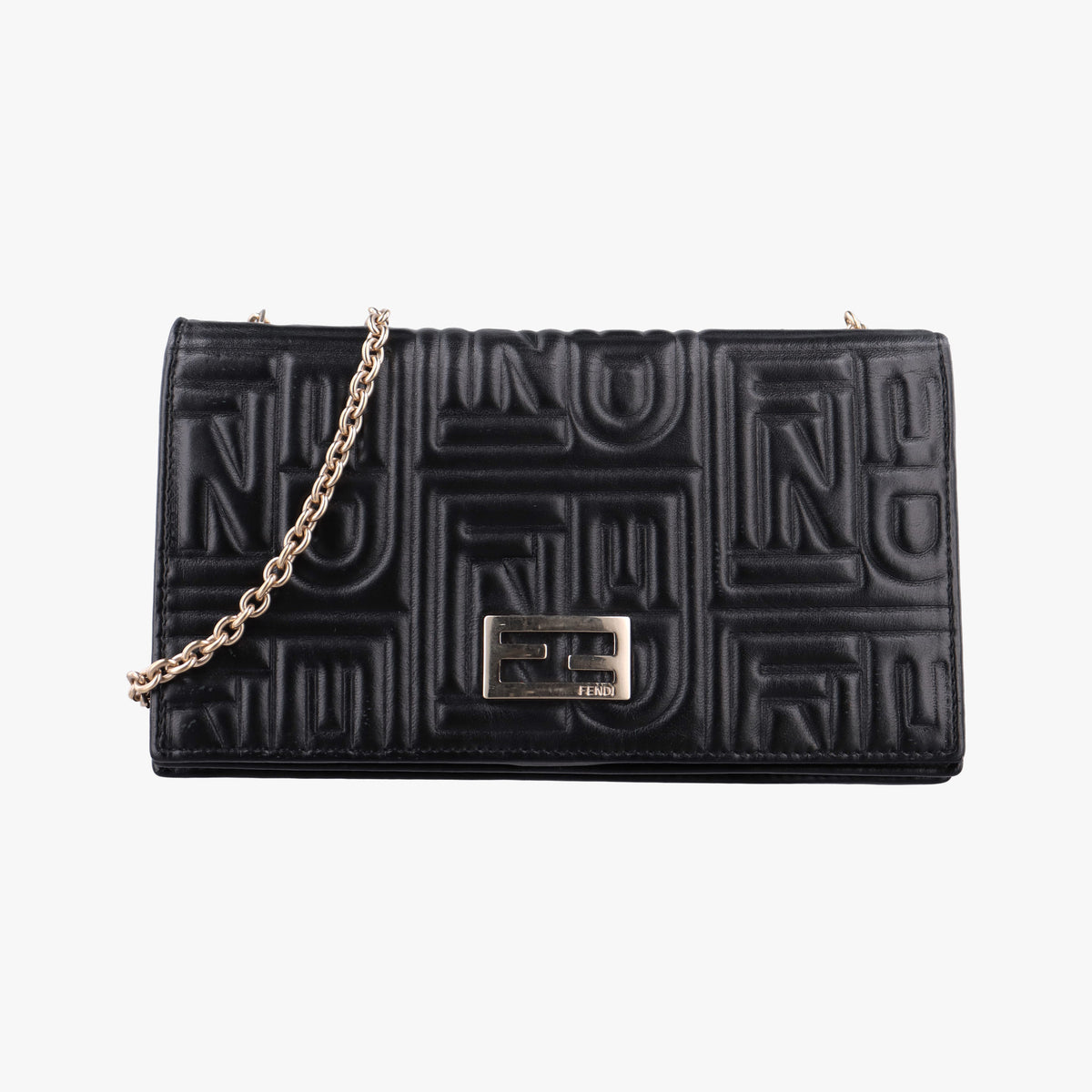 Embossed Logo Black lambskin 8M0219 2401-8M0219-YMY-088エンボス ロゴ ブラック ラムスキン 8M0219 2401-8M0219-YMY-088