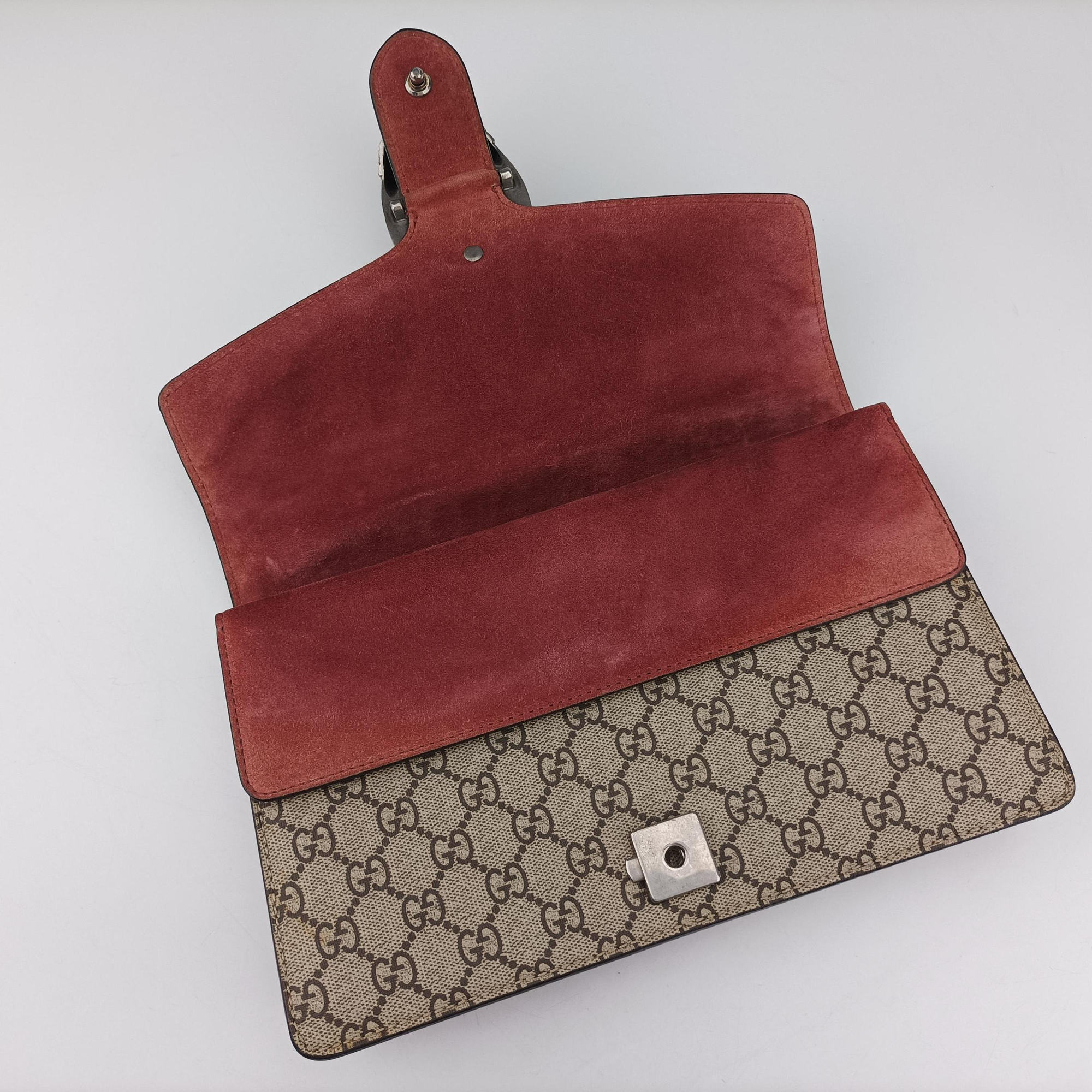 Dionysus beige×red×multi PVC coated canvas × suede 400249 C01886078ディオニュソス ベージュ×レッド×マルチ PVCコーティングキャンバス×スエード 400249 C01886078