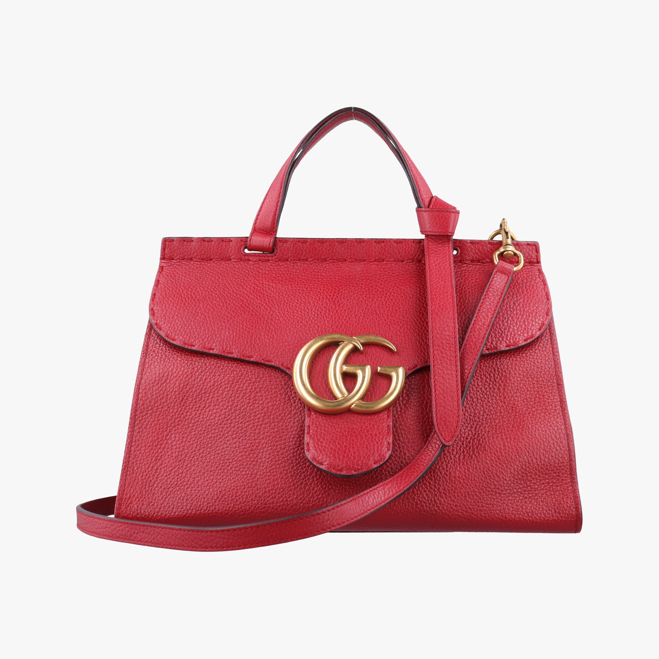 GG Marmont Red Leather 421890 G022092292GGマーモント レッド レザー 421890 G022092292