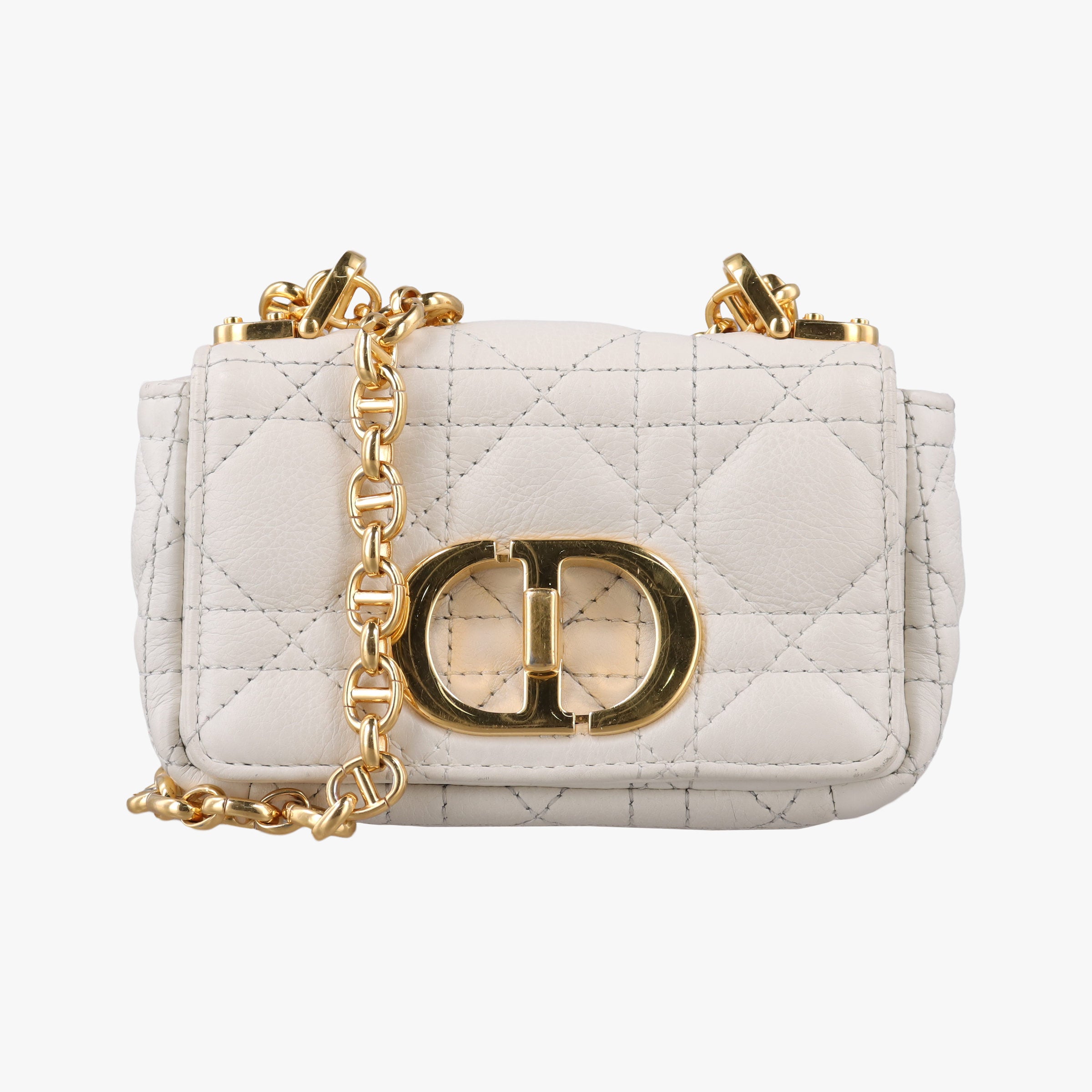 Caro micro White Leather IC Chipカロ マイクロ ホワイト レザー ICチップ