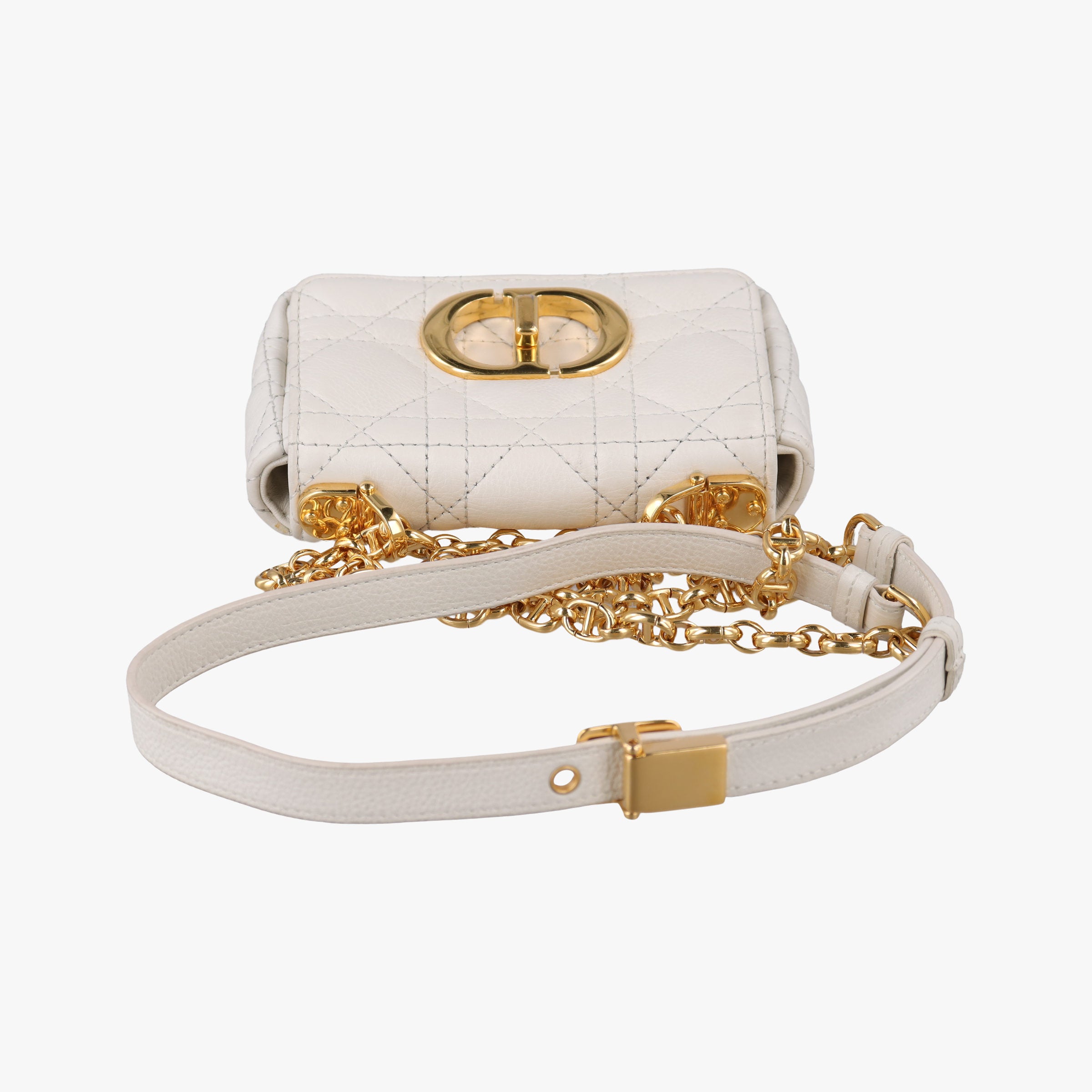 Caro micro White Leather IC Chipカロ マイクロ ホワイト レザー ICチップ