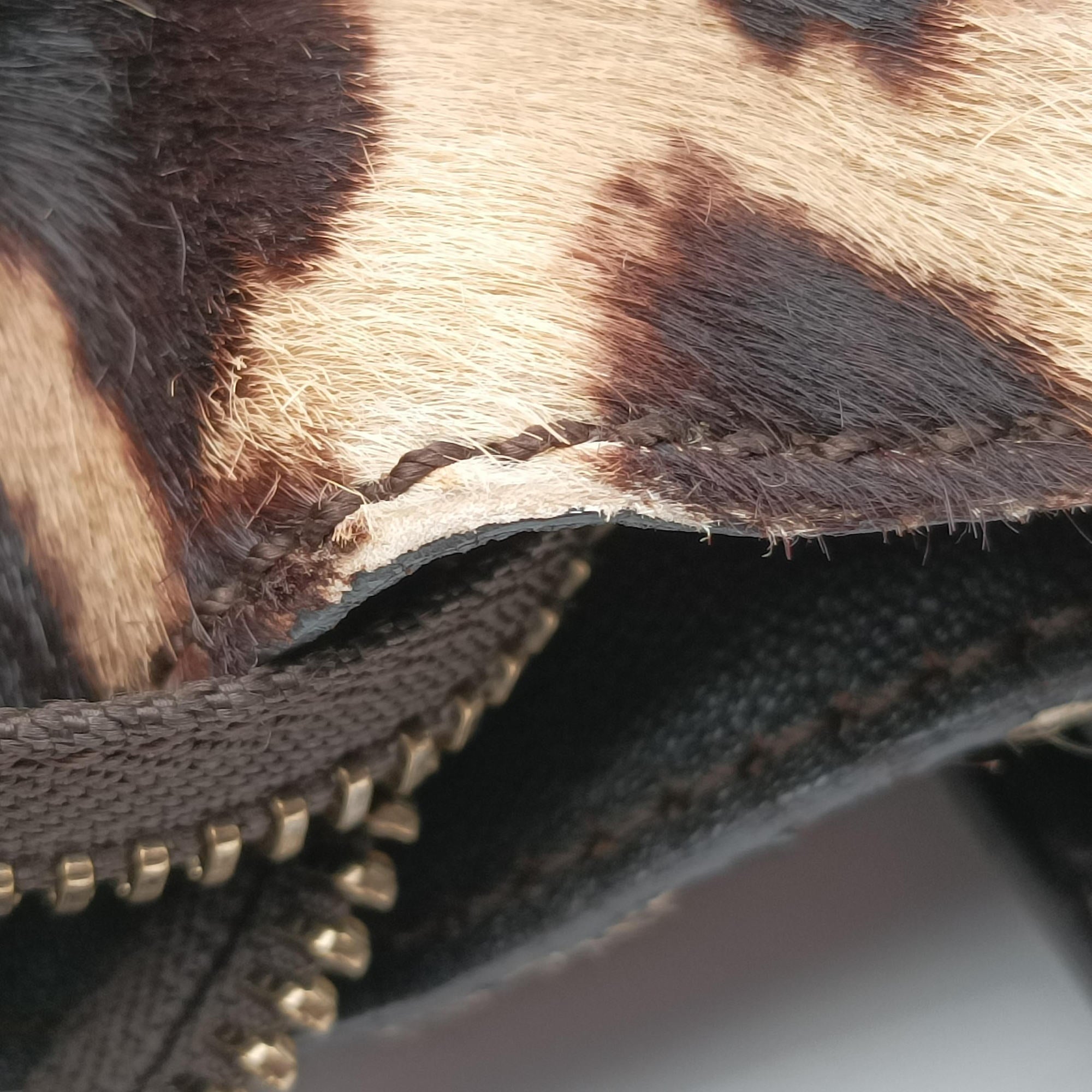 Micro Luggage Leopard Print × Black Ponyhair× Smooth Leather F-PA-0161ラゲージ マイクロ レオパード × ブラック ハラコ × スムースレザー F-PA-0161