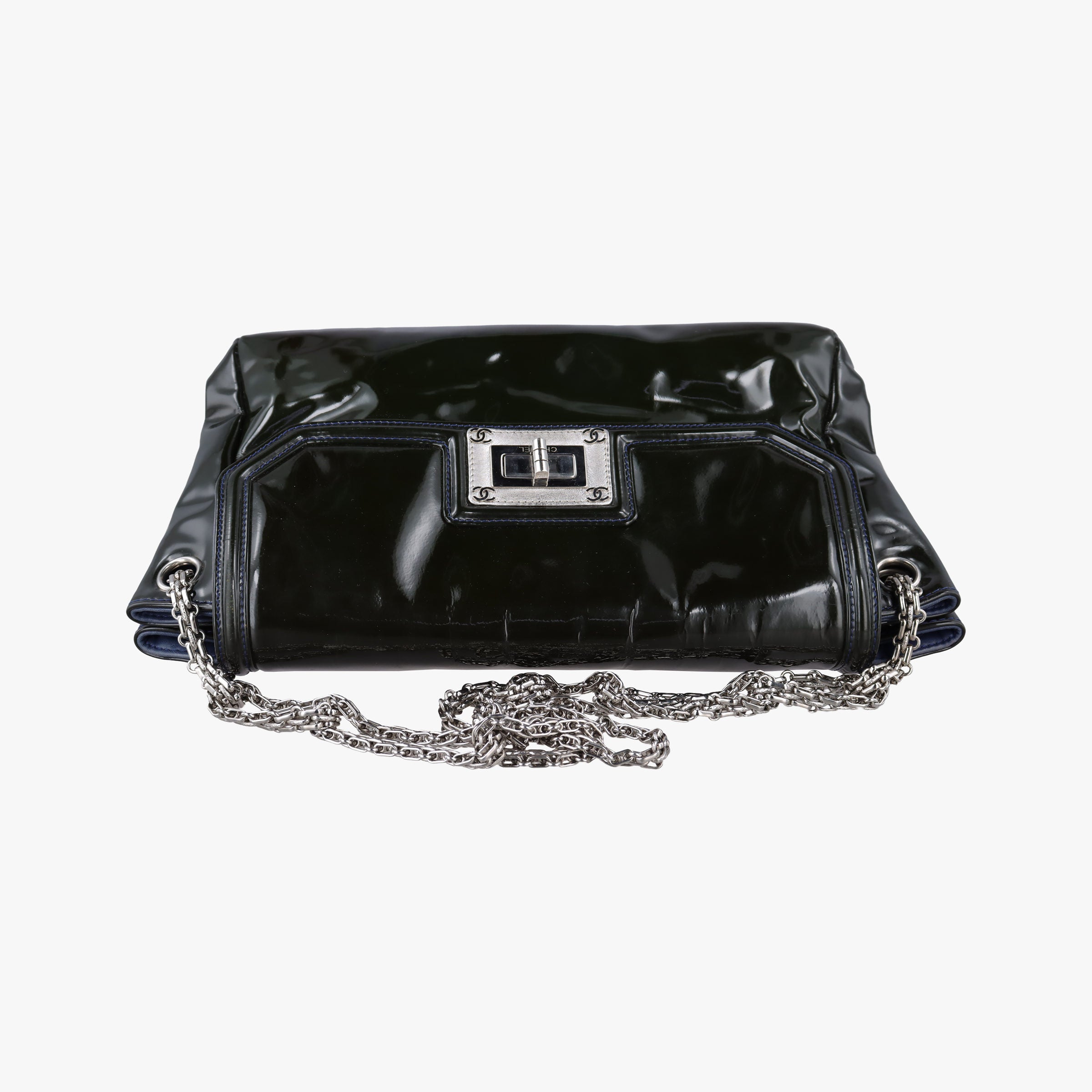 Chain Flap Green Patent Leather A46823 12682754チェーンフラップ グリーン パテント A46823 12682754