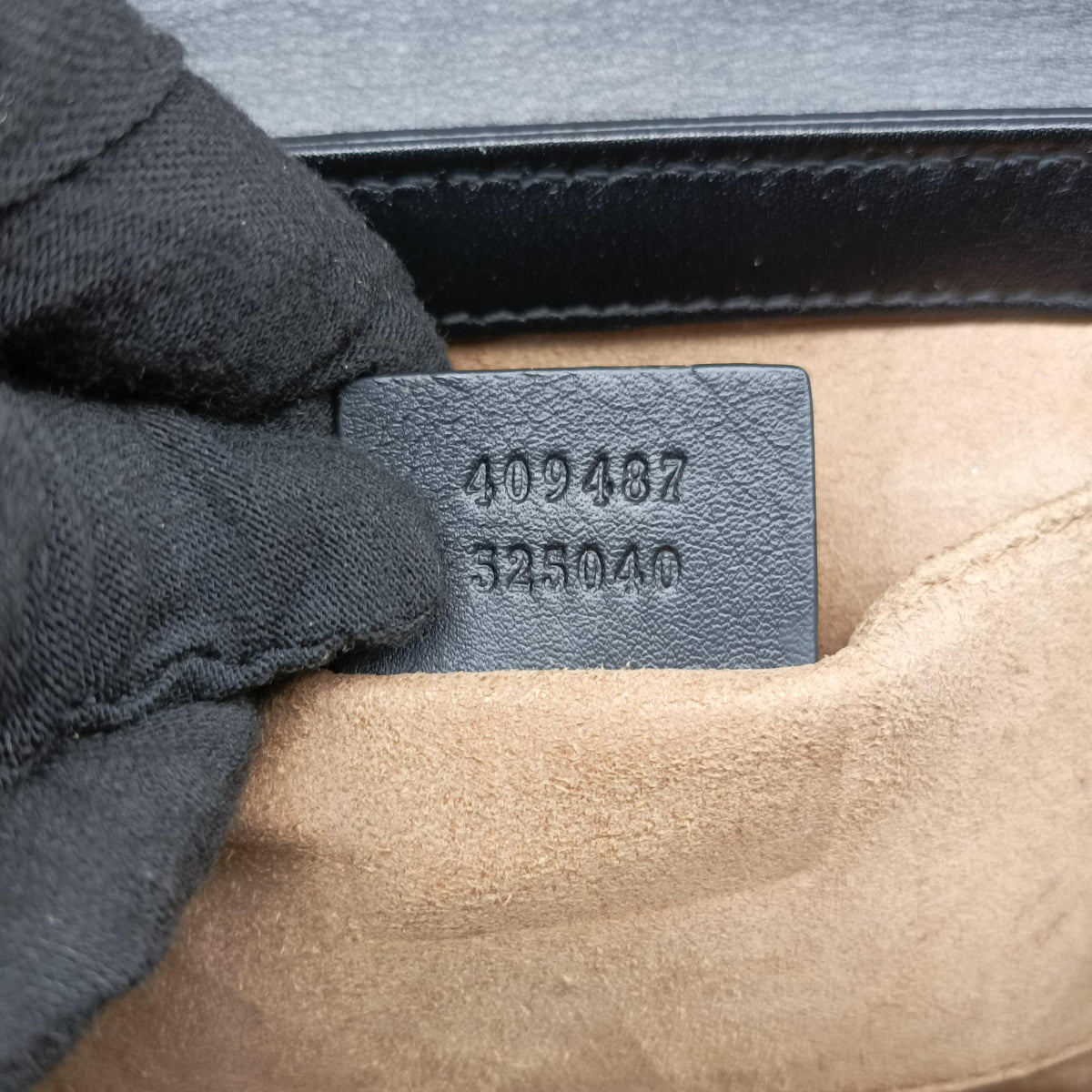 Pre-owned Gucci Padlock beige×black PVC coated canvas×Leather 409487 shoulderbag | stylenewstar