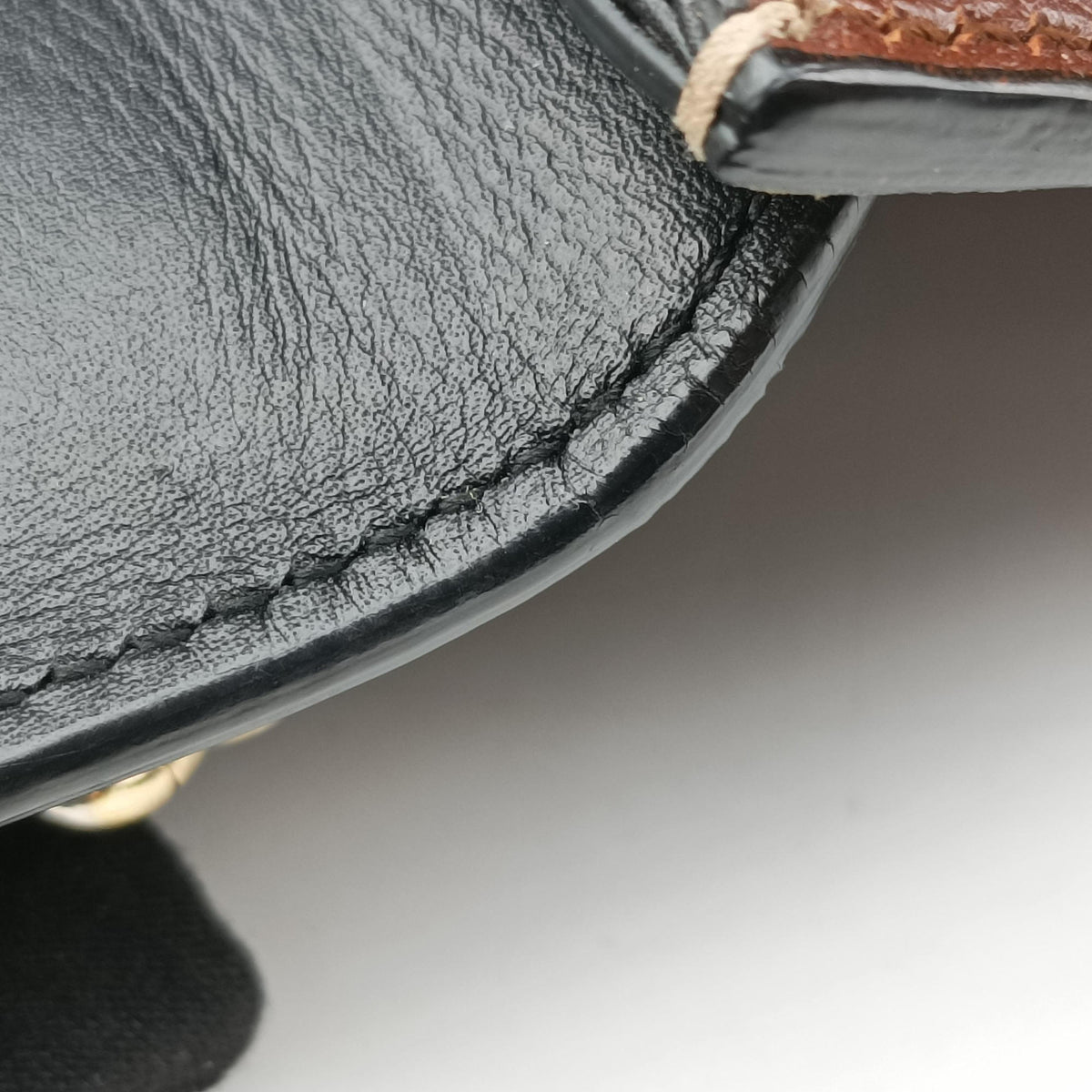 Pre-owned Gucci Padlock beige×black PVC coated canvas×Leather 409487 shoulderbag | stylenewstar