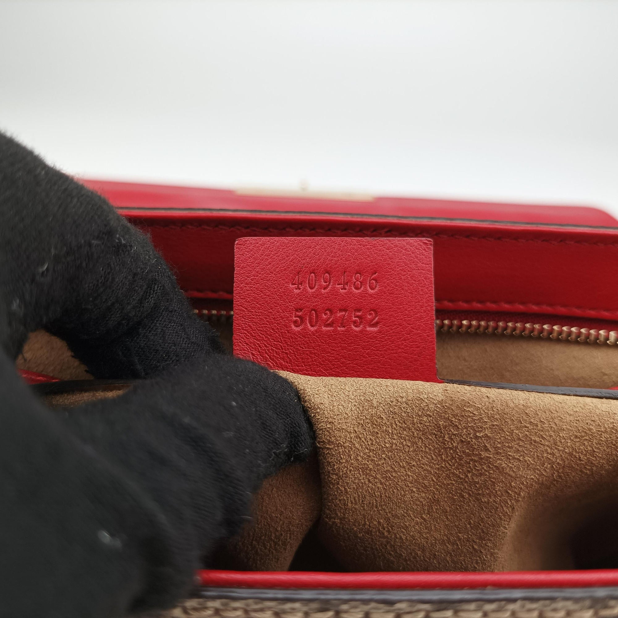 Secondhand Gucci Padlock beige×red×Multicolour PVC coated canvas×Leather 409486 shoulderbag | stylenewstar