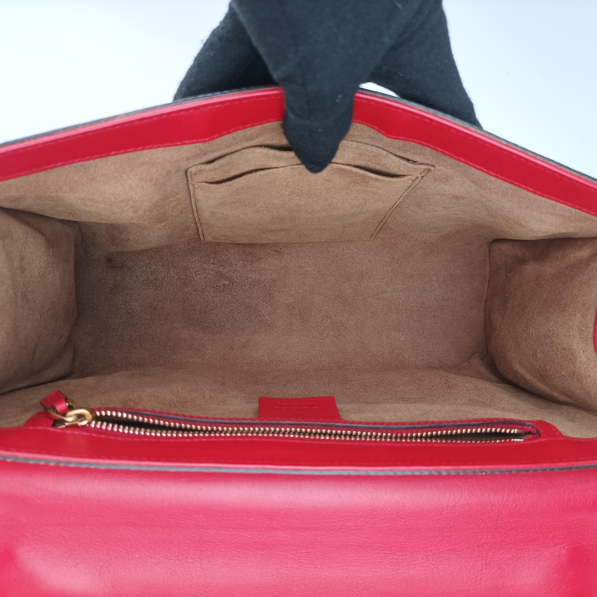 Secondhand Gucci Padlock beige×red×Multicolour PVC coated canvas×Leather 409486 shoulderbag | stylenewstar