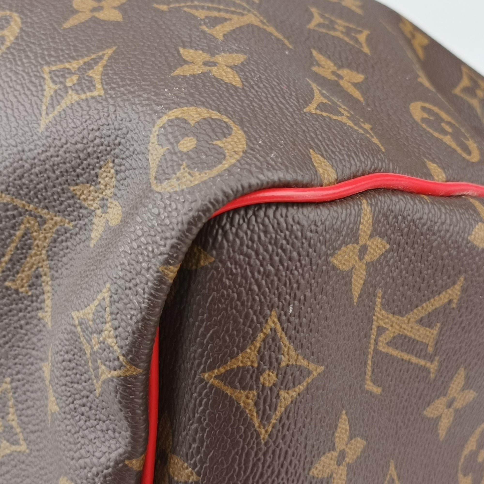 Keepall Bandouliere 50 Brown×red Monogram canvas M44740 キーポル バンドリエール50 モノグラム/ブラウン×レッド モノグラム キャンバス M44740