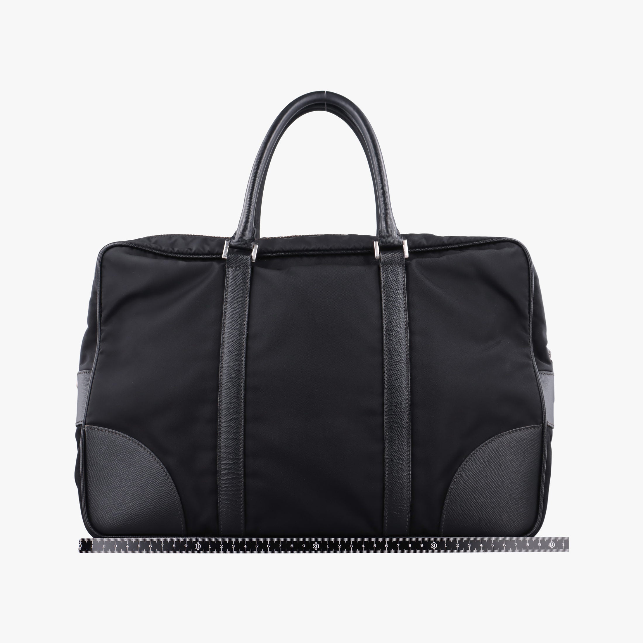 Nylon Briefcase Nero Black Nylon×SAFFIANO Leather VA0983 57ナイロン ブリーフケース ネロ ブラック ナイロン×サフィアーノレザー VA0983 57