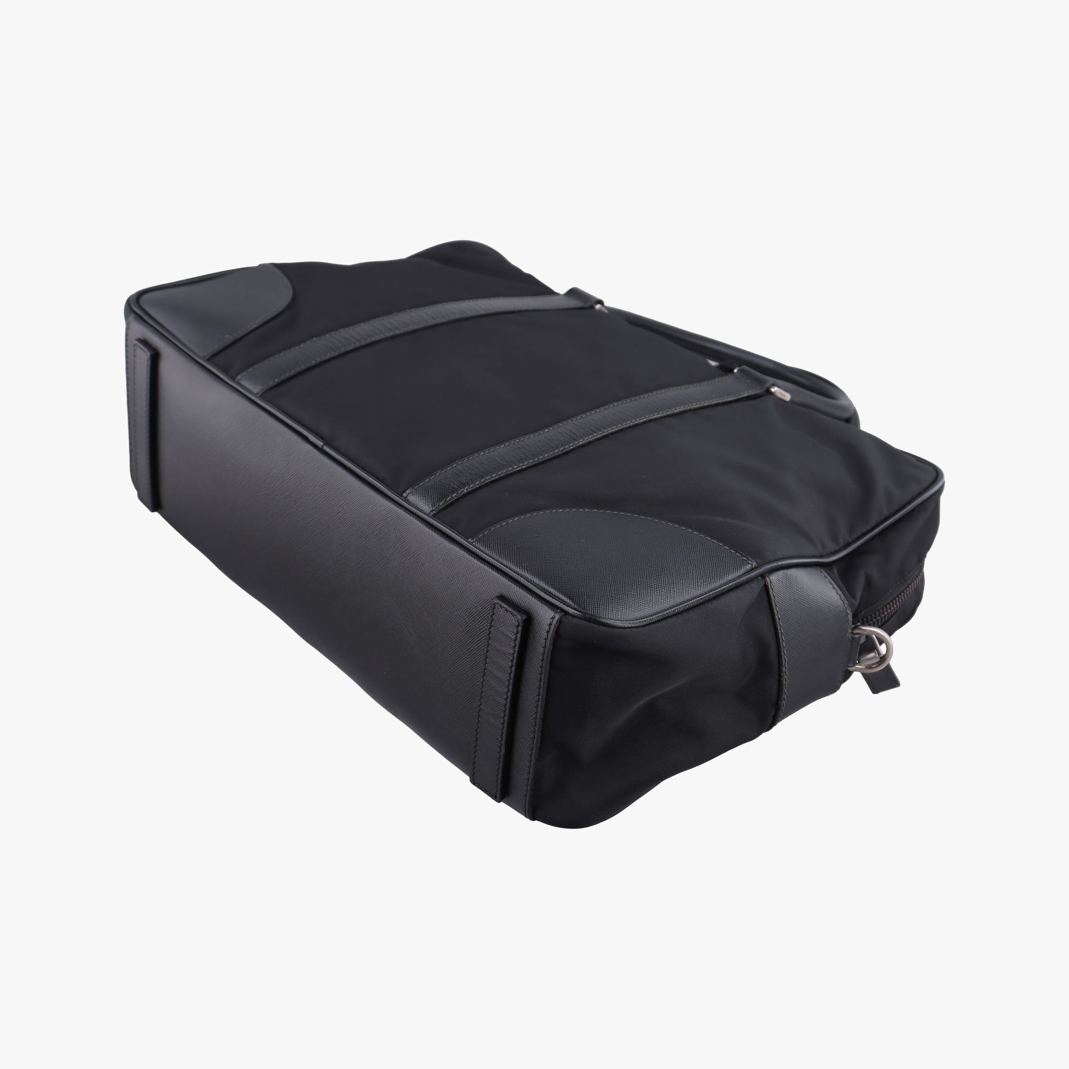Nylon Briefcase Nero Black Nylon×SAFFIANO Leather VA0983 57ナイロン ブリーフケース ネロ ブラック ナイロン×サフィアーノレザー VA0983 57