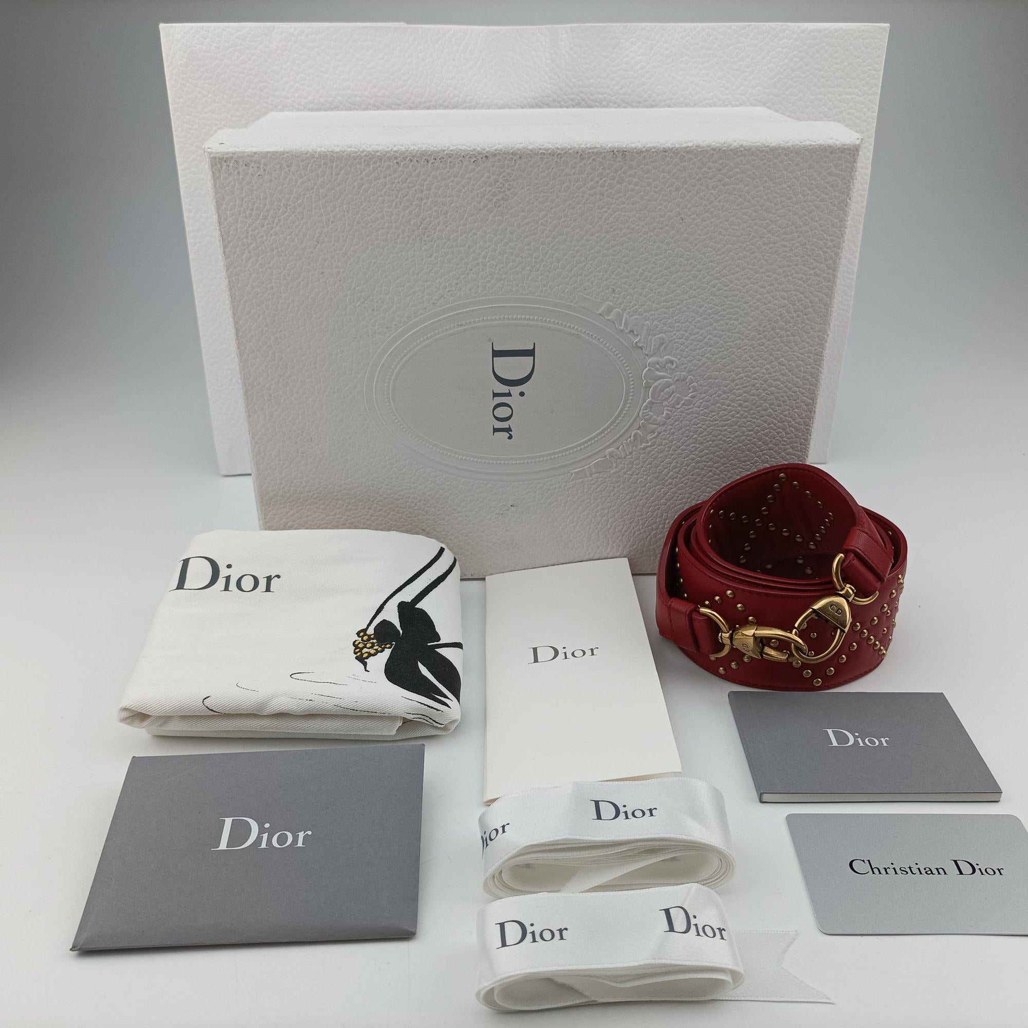 Lady Dior Red lambskin 28-MA-0117レディディオール レッド ラムスキン 28-MA-0117