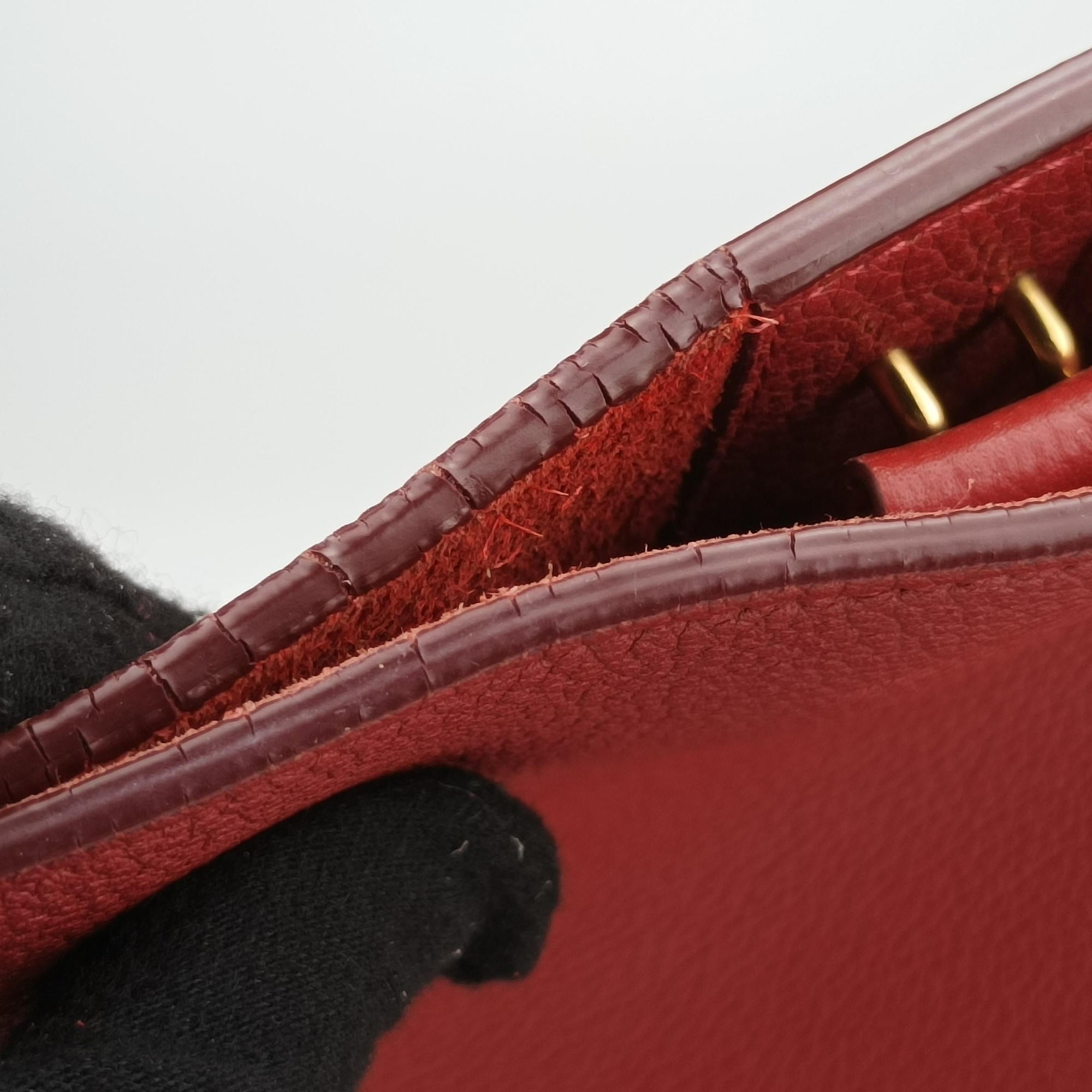 Sangle Bucket Red Leather F-SL-1167サングルバケット レッド レザー F-SL-1167