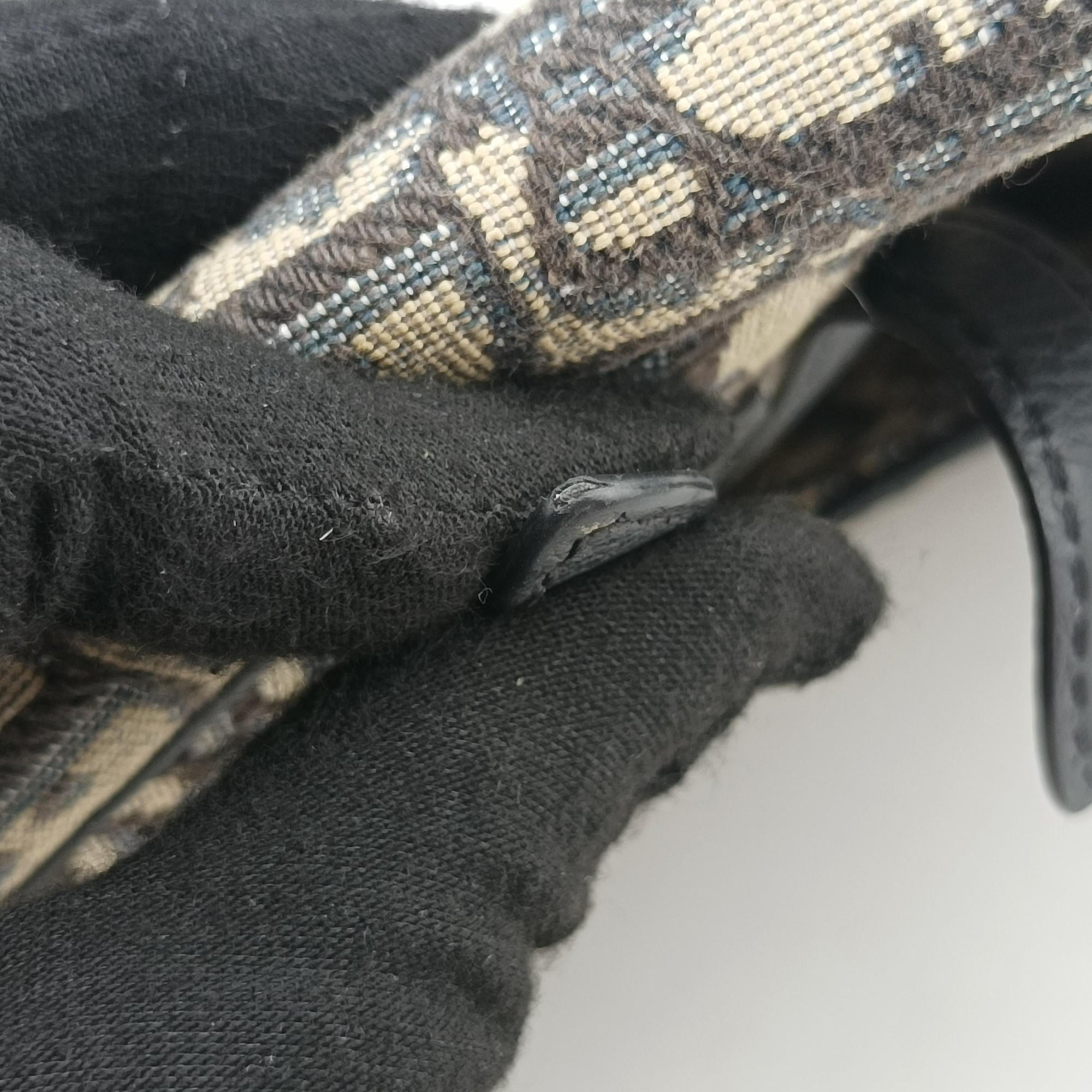 Saddlebags Gray×Navy×Black Jacquard×Leather 16-BO-1222 IC Chipサドルバッグ グレー×ネイビー×ブラック ジャガード×レザー 16-BO-1222 ICチップ