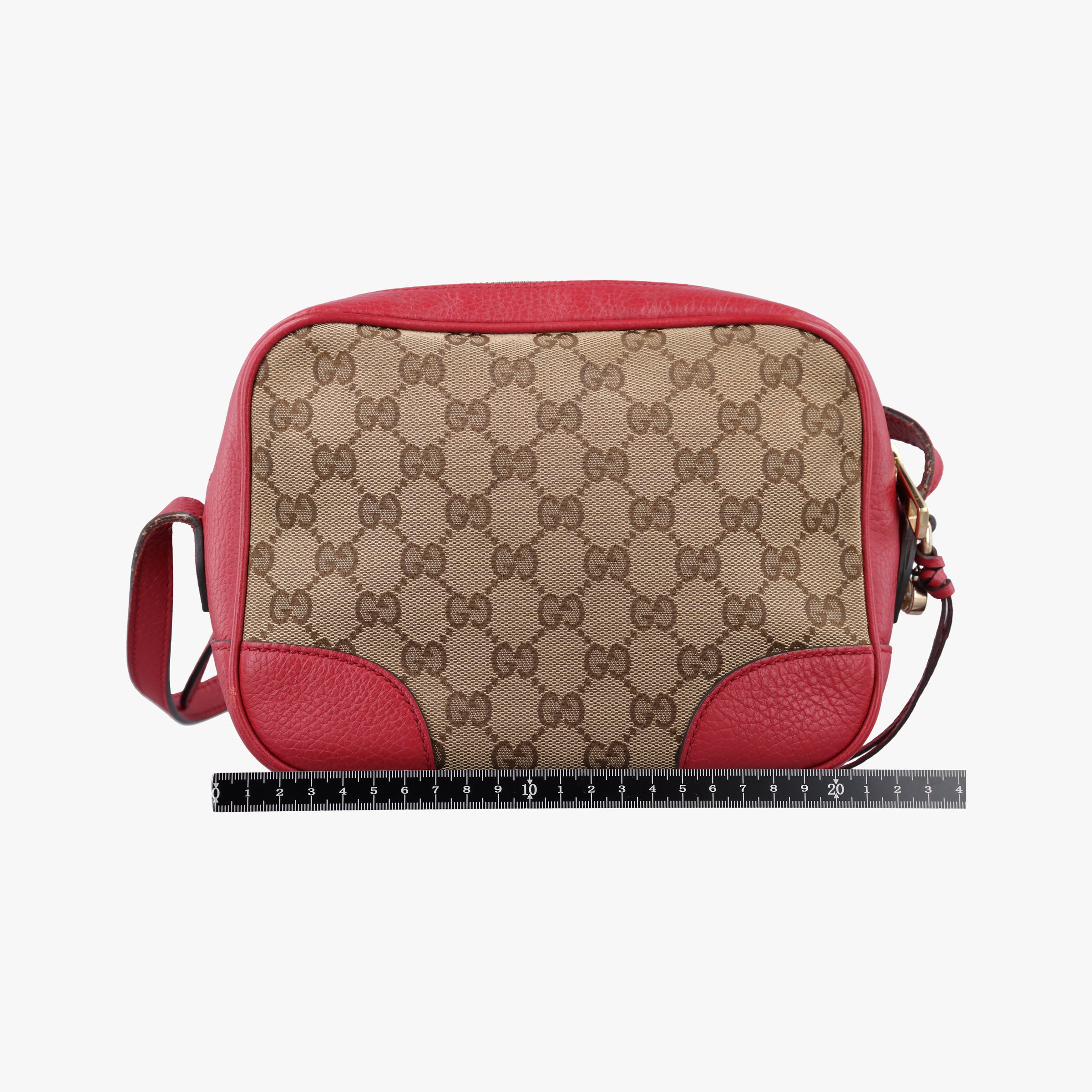Bree Microguccissima Beige x red Canvas×Leather 449413 A020853832ブリー マイクログッチシマ ベージュ×レッド キャンバス×レザー 449413 A020853832