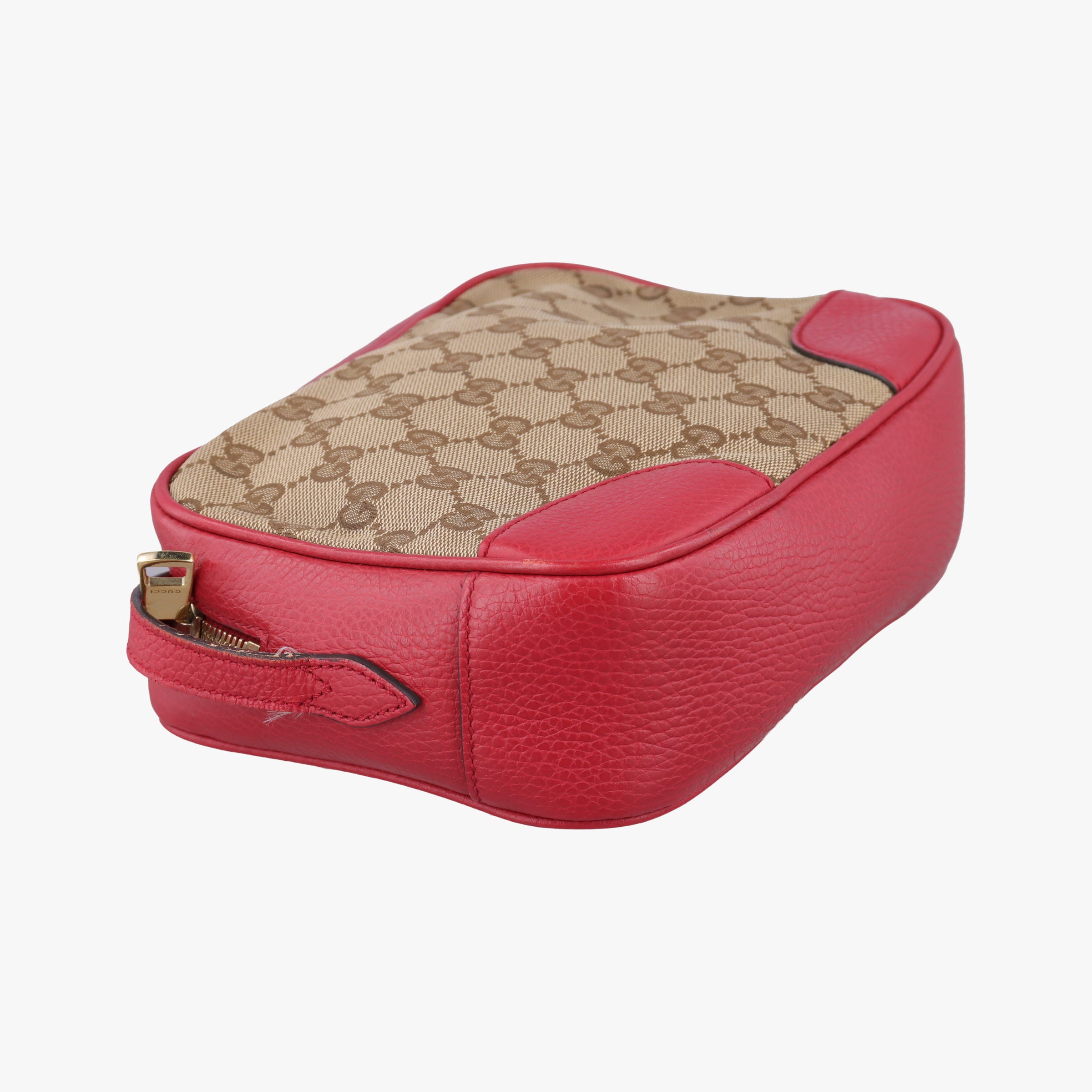 Bree Microguccissima Beige x red Canvas×Leather 449413 A020853832ブリー マイクログッチシマ ベージュ×レッド キャンバス×レザー 449413 A020853832