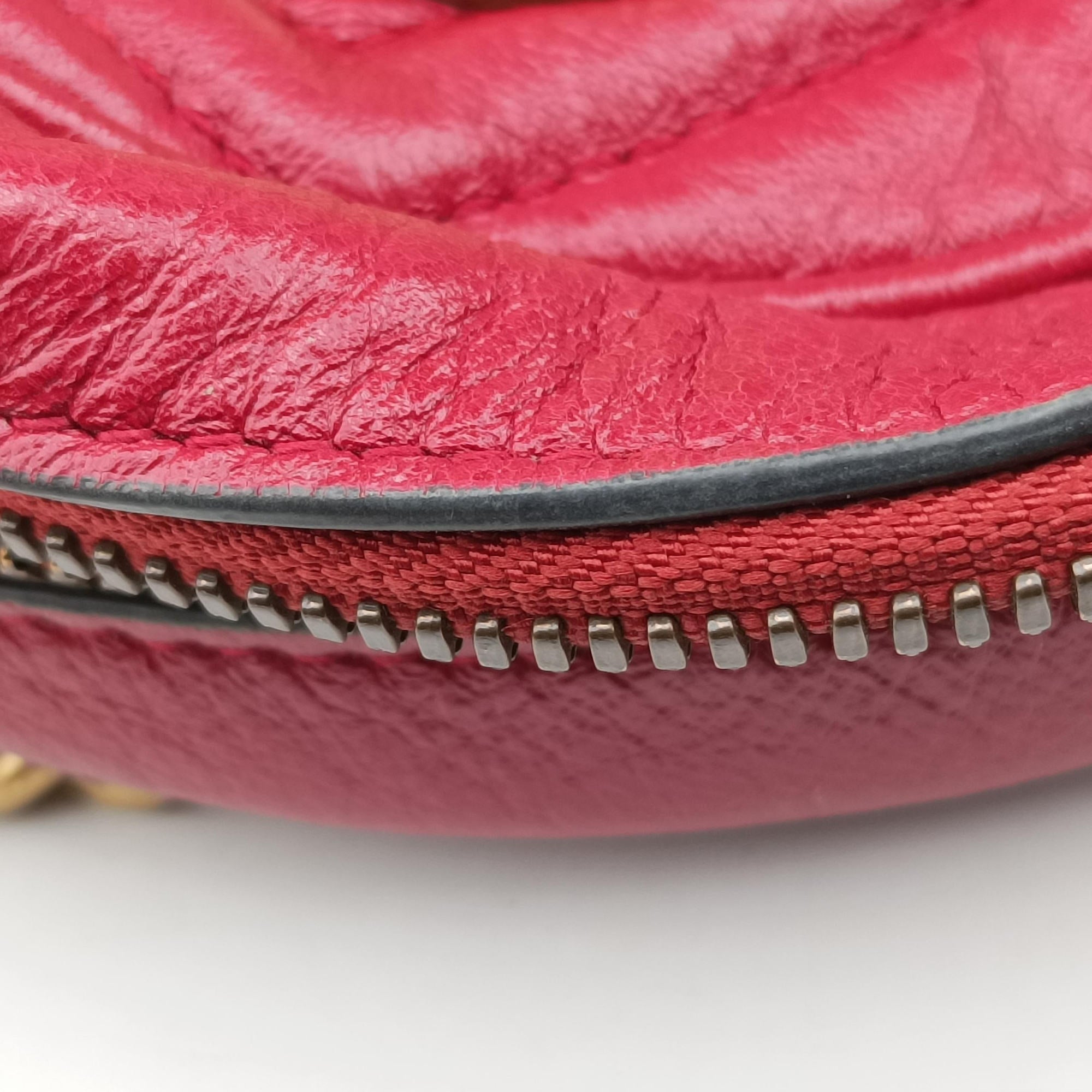GG Marmont Red Leather 550154 C027222696GGマーモント レッド レザー 550154 C027222696