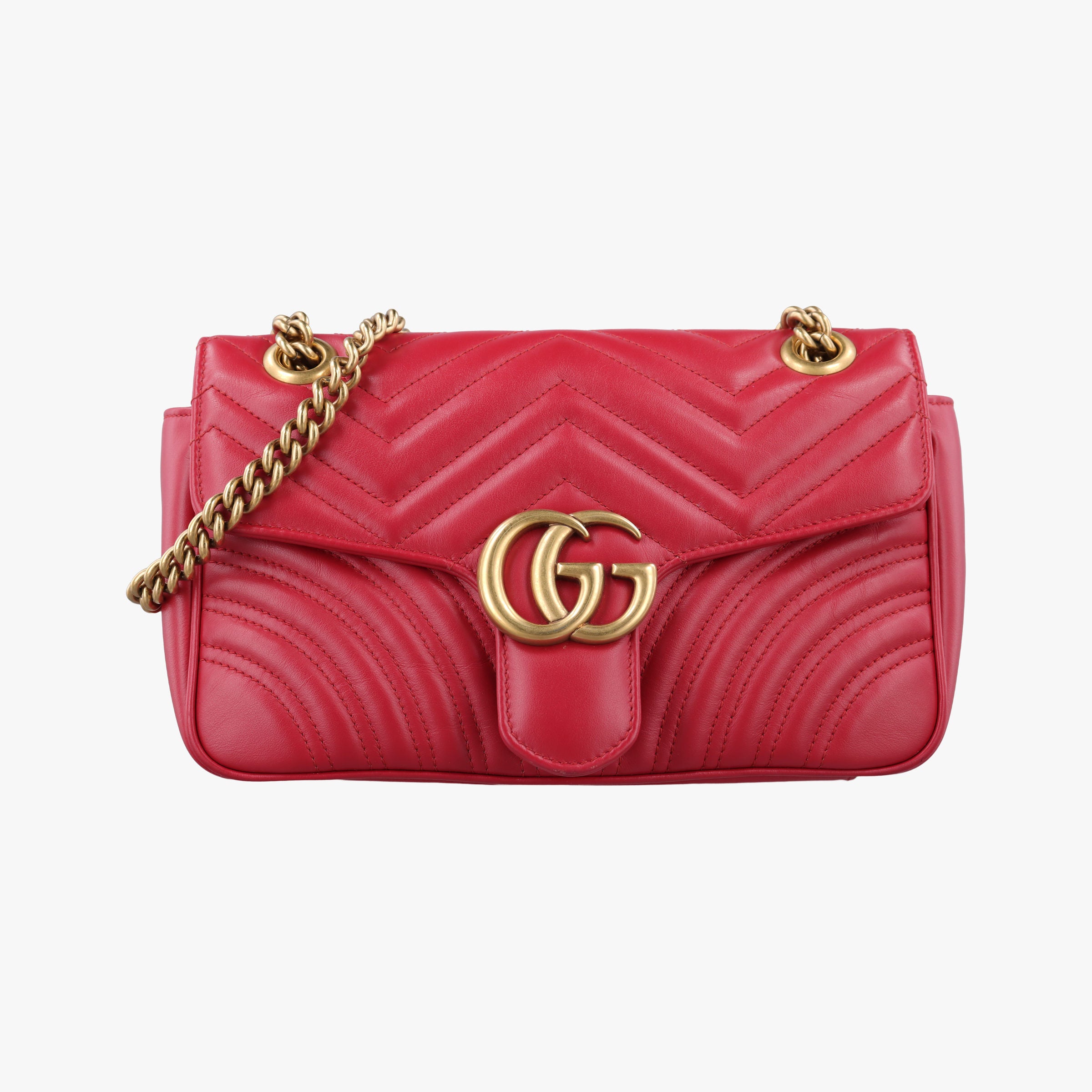 GG Marmont Red Leather 443497 C027984006GGマーモント レッド レザー 443497 C027984006