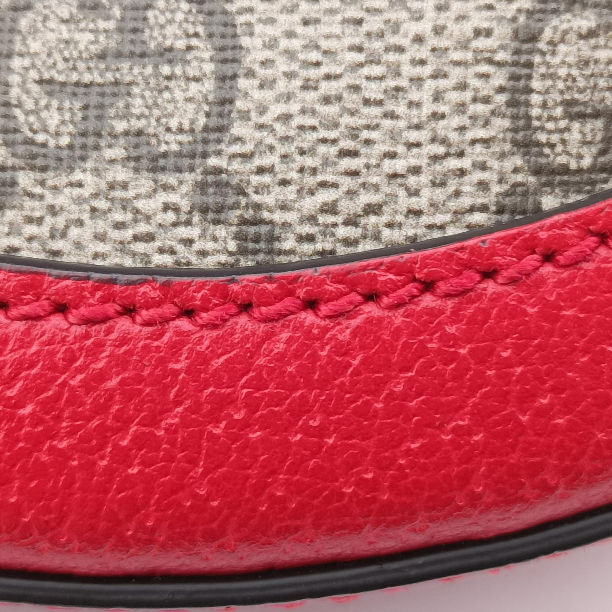GG supreme Apple Red×beige PVC coated canvas×Leather 625216 E033026723GGスプリーム アップル レッド×ベージュ PVCコーティングキャンバス×レザー 625216 E033026723