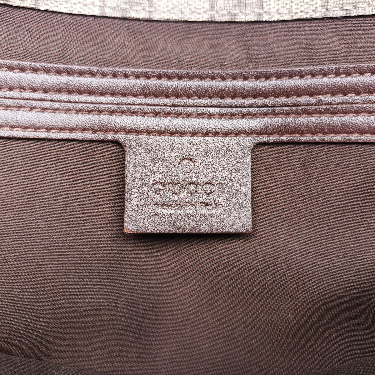 Secondhand Gucci GG Plus Messenger Brown PVC coated canvas×Leather 201732 shoulderbag | stylenewstar