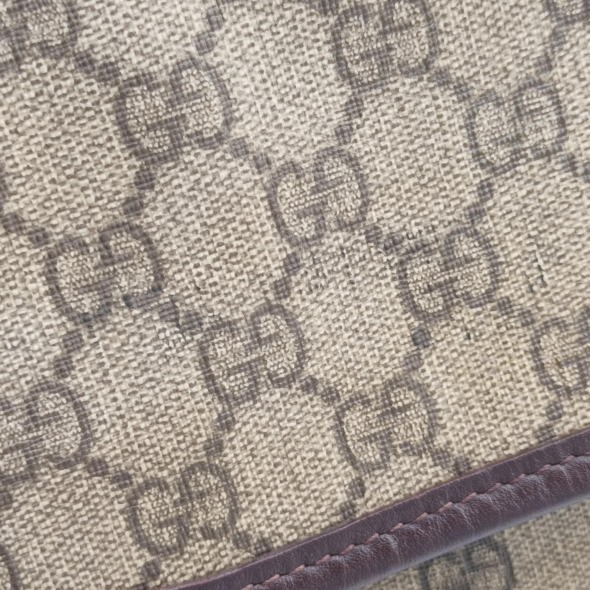 Secondhand Gucci GG Plus Messenger Brown PVC coated canvas×Leather 201732 shoulderbag | stylenewstar