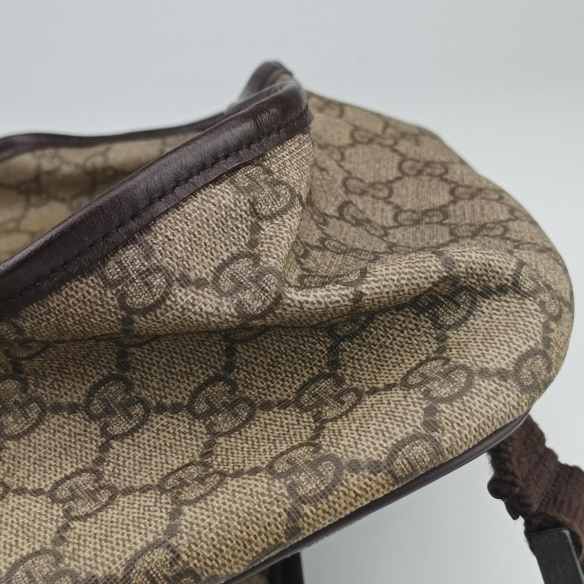 Secondhand Gucci GG Plus Messenger Brown PVC coated canvas×Leather 201732 shoulderbag | stylenewstar