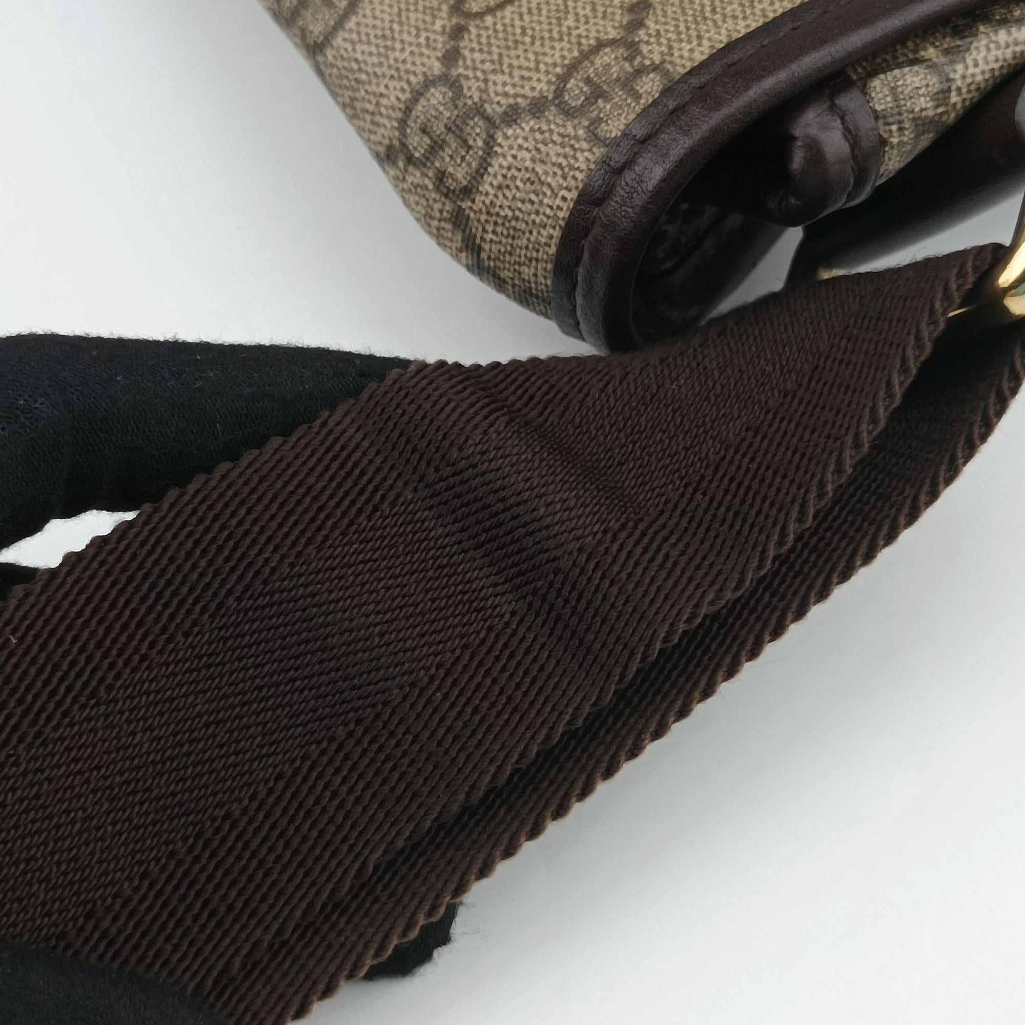 Secondhand Gucci GG Plus Messenger Brown PVC coated canvas×Leather 201732 shoulderbag | stylenewstar