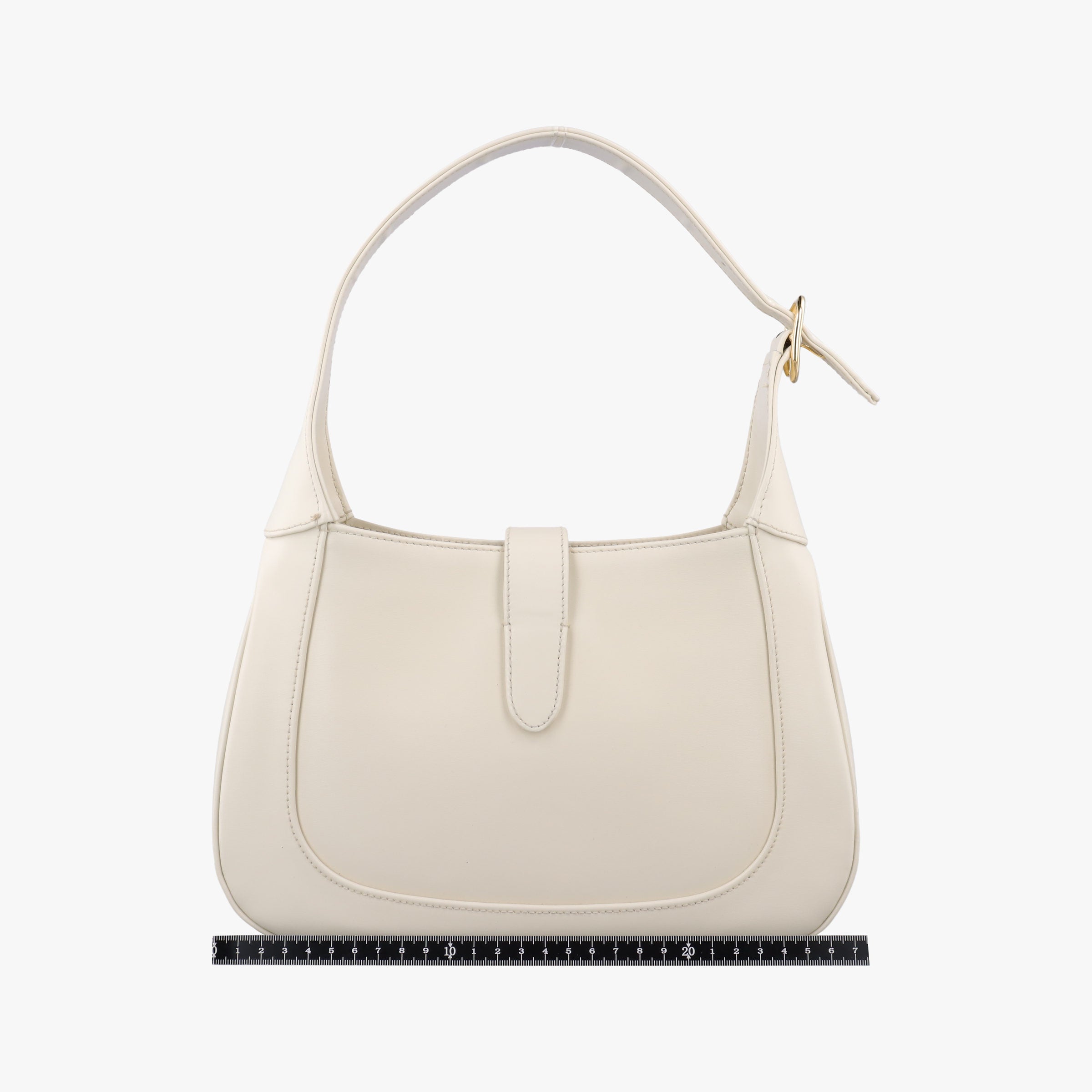 Pre-owned Gucci JACKIE 1961 White Leather 636709 shoulderbag | stylenewstar