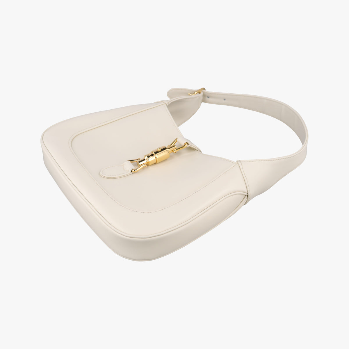 Pre-owned Gucci JACKIE 1961 White Leather 636709 shoulderbag | stylenewstar