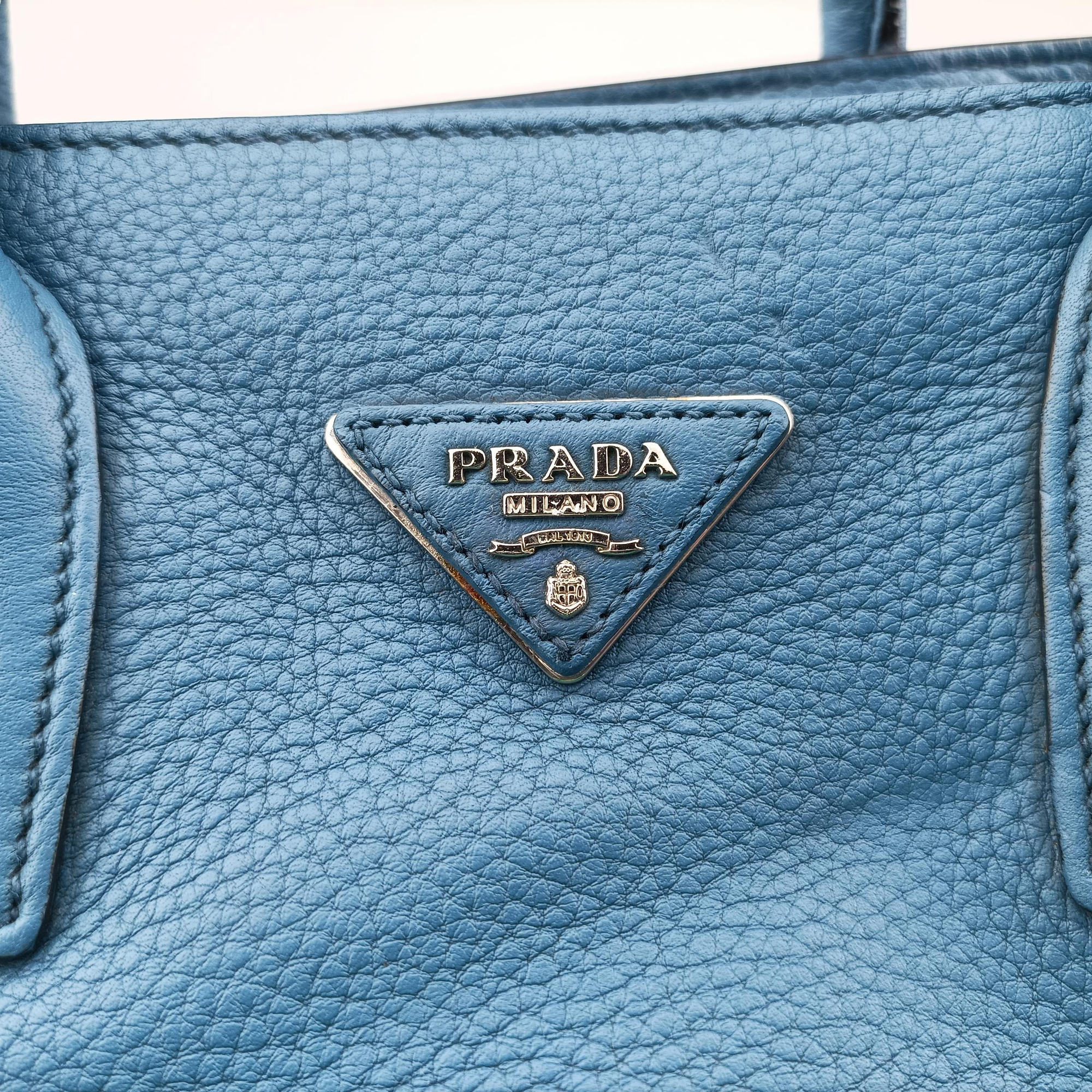 Shopping Tote Blue Leather BN1786 158 58/Lショッピングトート ブルー レザー BN1786 158 58/L